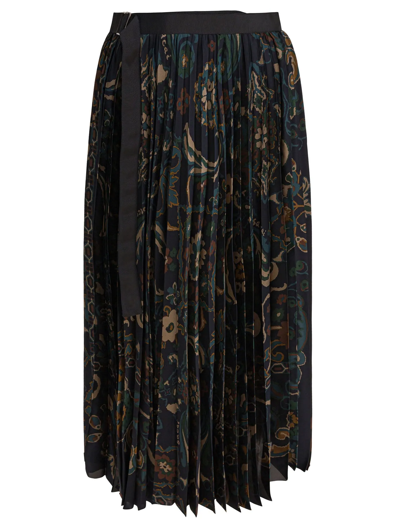 Floral Print Skirt Skirts Blue sold by Wanan Luxury