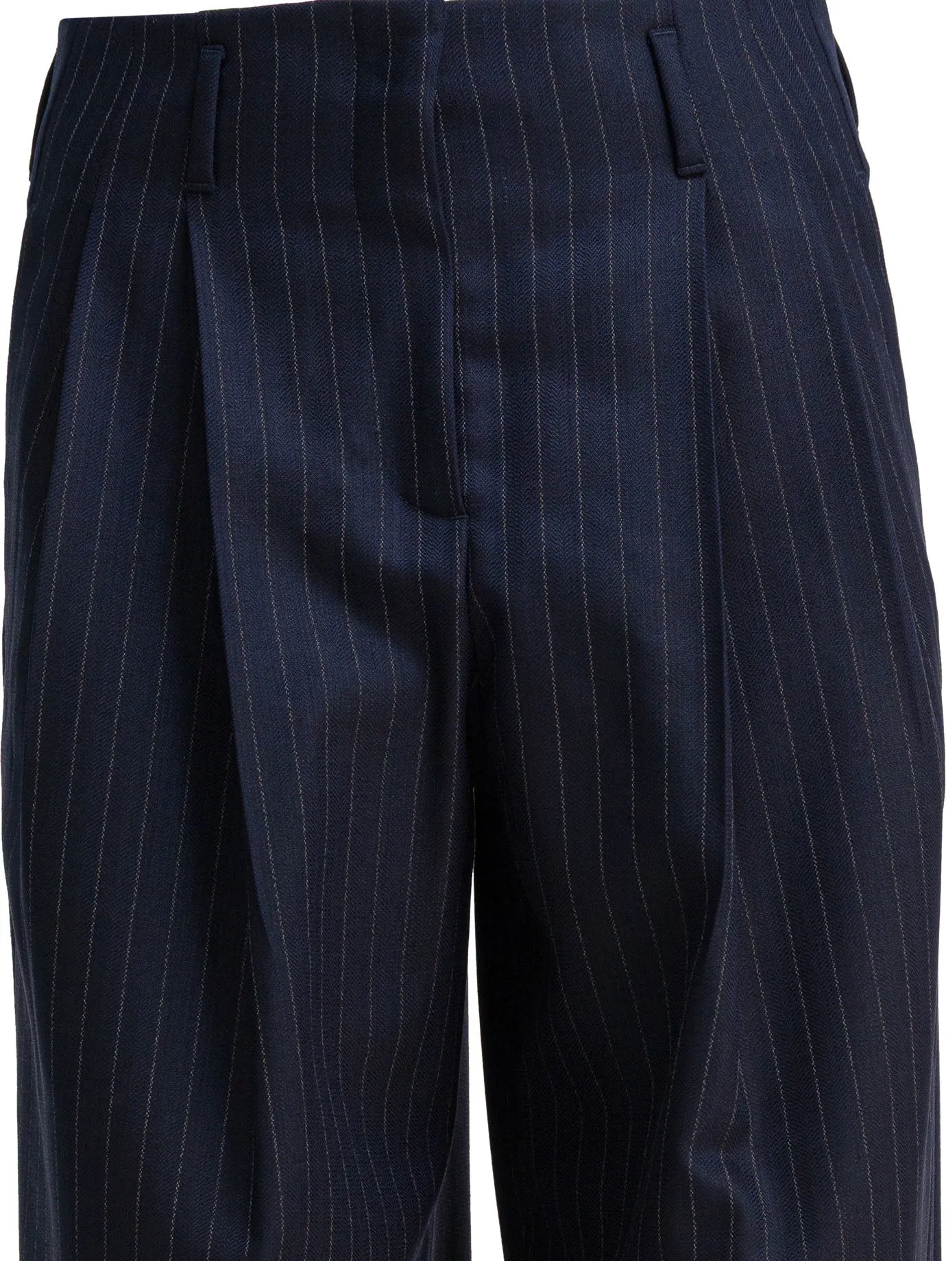 Wool Gabardine Pants Trousers Blue sold by Wanan Luxury product image thumbnail 3