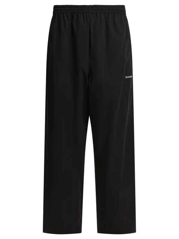 Sports Pants With Logo Trousers Black sold by Wanan Luxury
