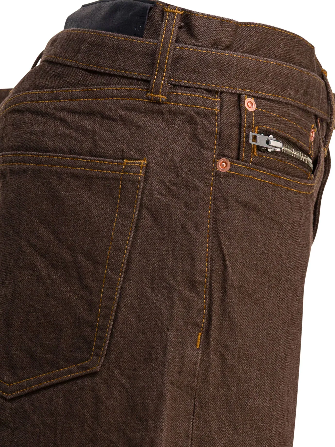 Relaxed Fit Jeans Brown sold by Wanan Luxury product image thumbnail 4