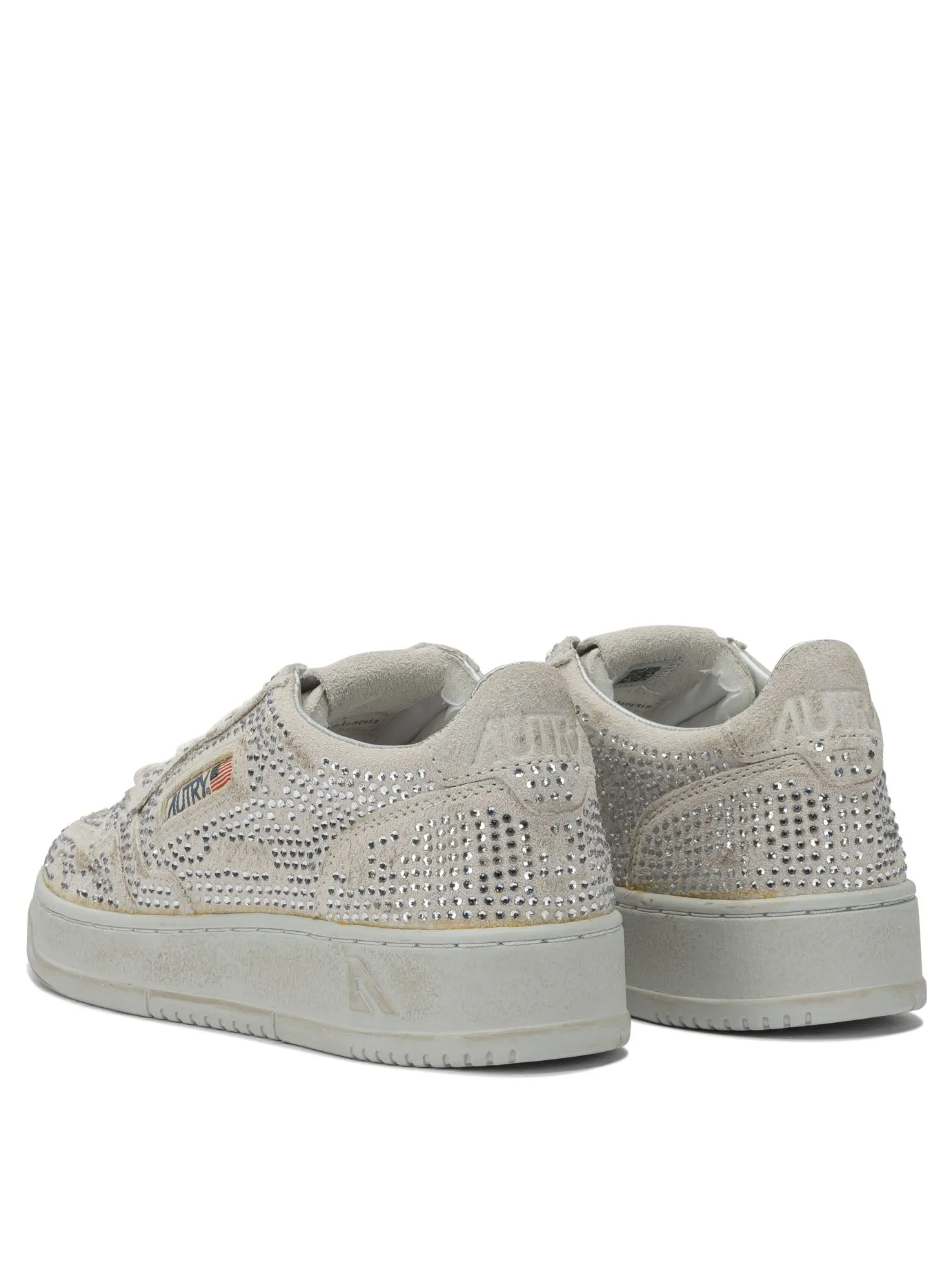 Medalist Low Crystal Sneakers & Slip-On White sold by Wanan Luxury product image thumbnail 4