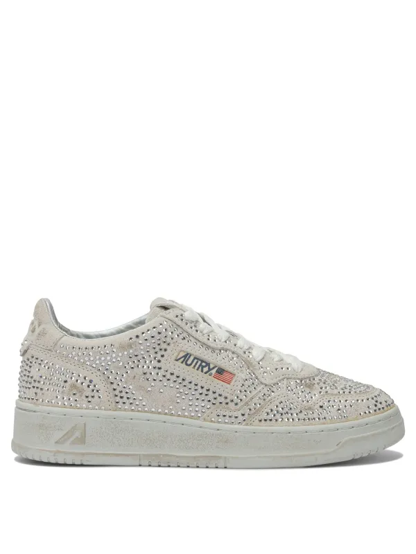 Medalist Low Crystal Sneakers & Slip-On White sold by Wanan Luxury
