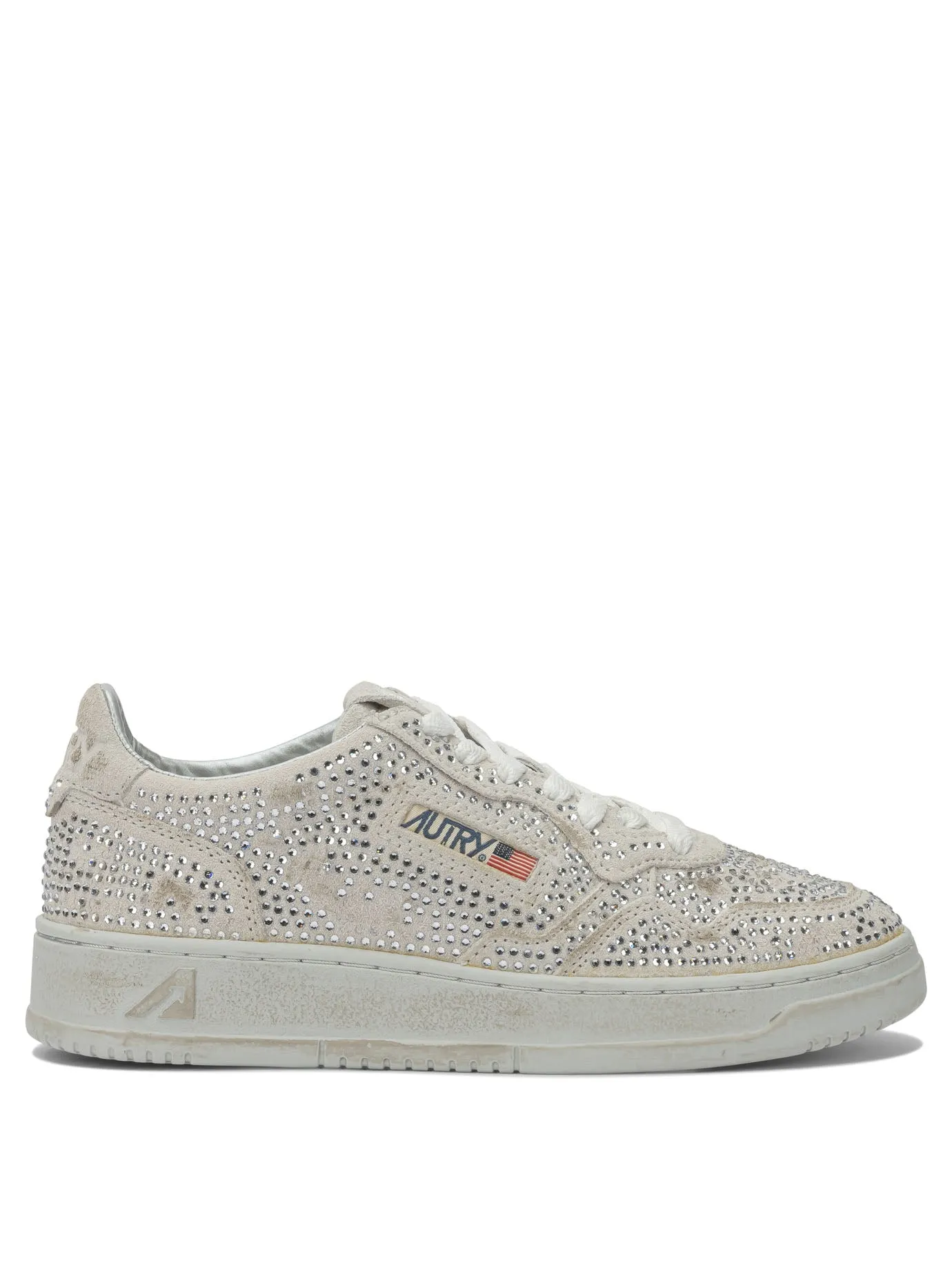 Medalist Low Crystal Sneakers & Slip-On White sold by Wanan Luxury