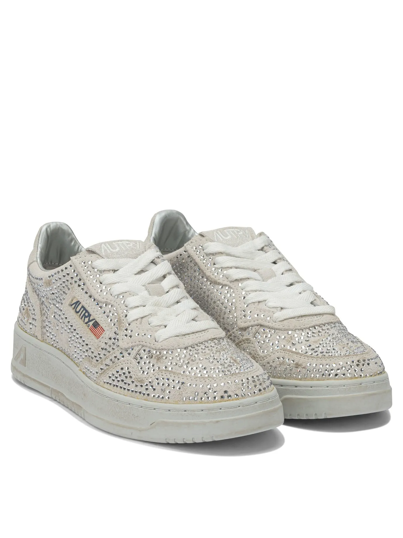 Medalist Low Crystal Sneakers & Slip-On White sold by Wanan Luxury product image thumbnail 2
