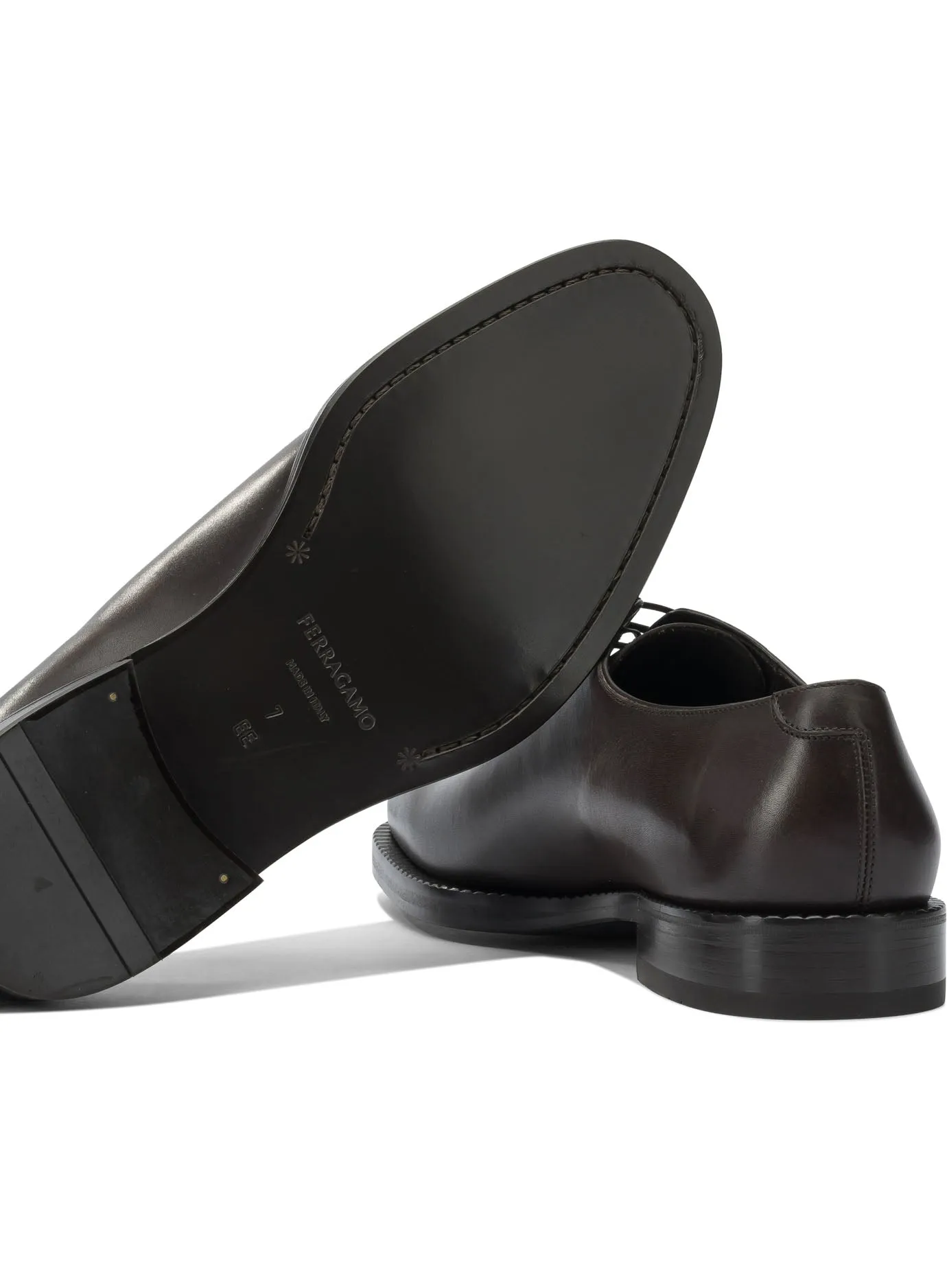 Oxford Lace-Up Shoes Brown sold by Wanan Luxury product image thumbnail 5