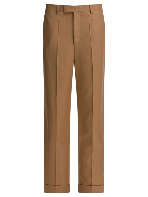 Viscose Pants Trousers Beige made by Valentino