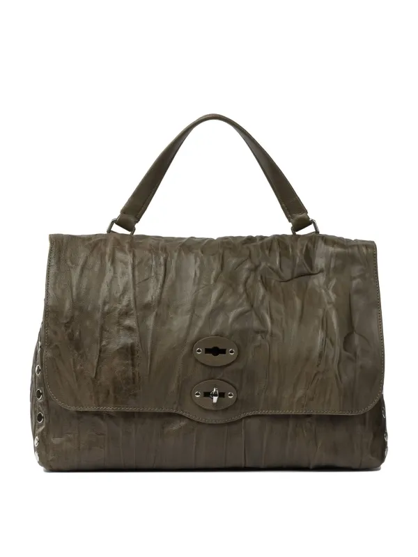 Postina Plissé Handbags Green sold by Wanan Luxury