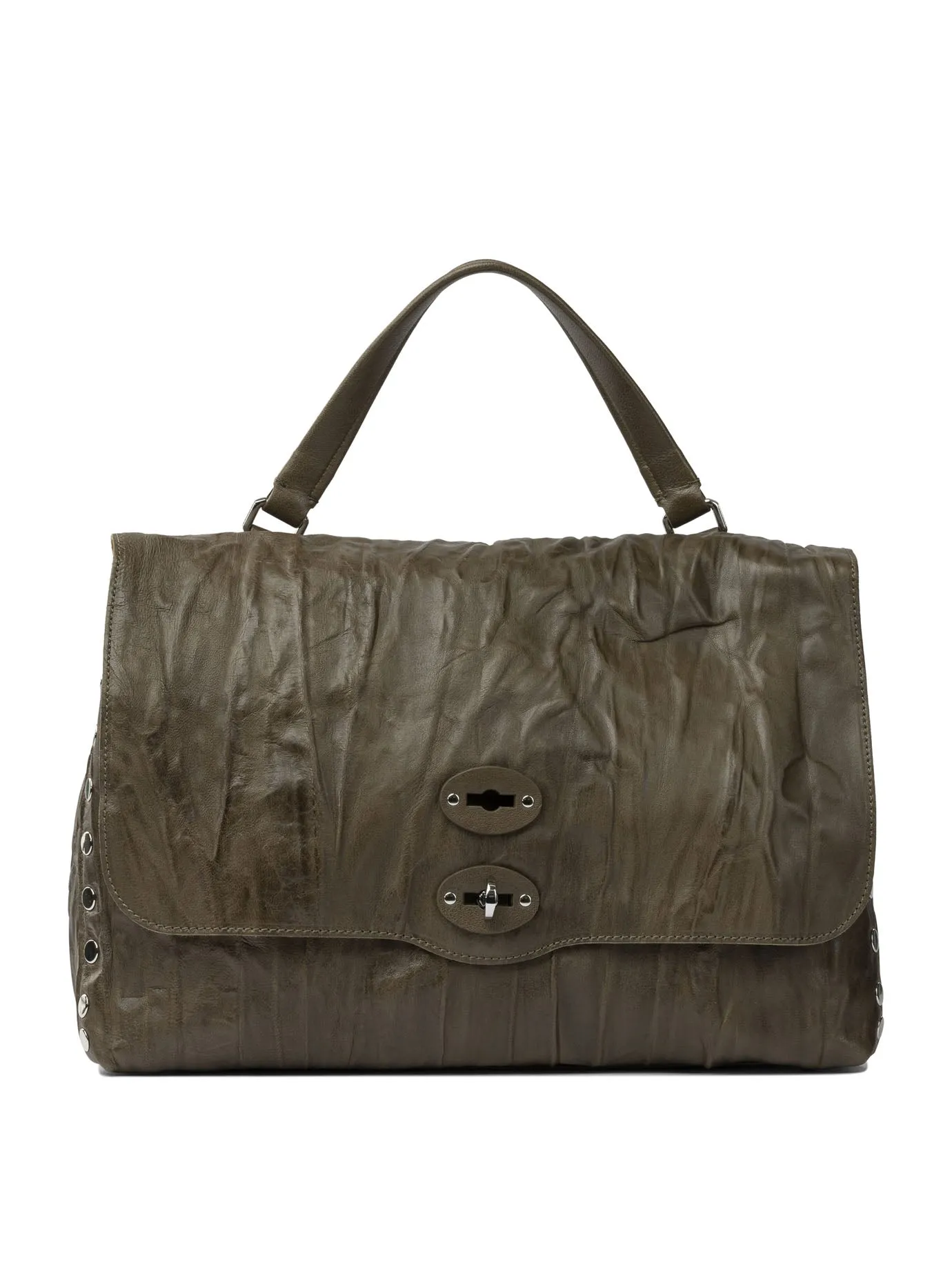 Postina Plissé Handbags Green sold by Wanan Luxury