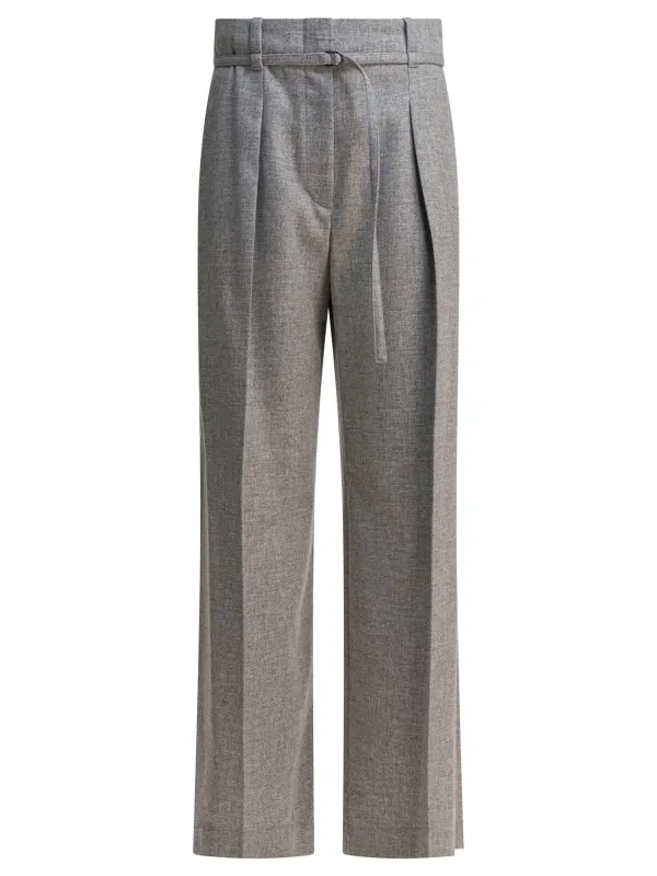 Wide-Leg Pants Trousers Grey sold by Wanan Luxury