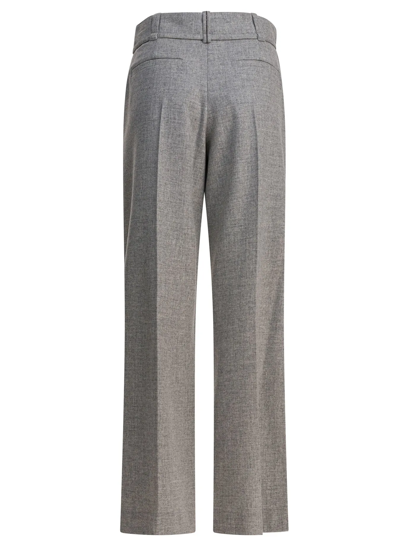 Wide-Leg Pants Trousers Grey sold by Wanan Luxury product image thumbnail 2
