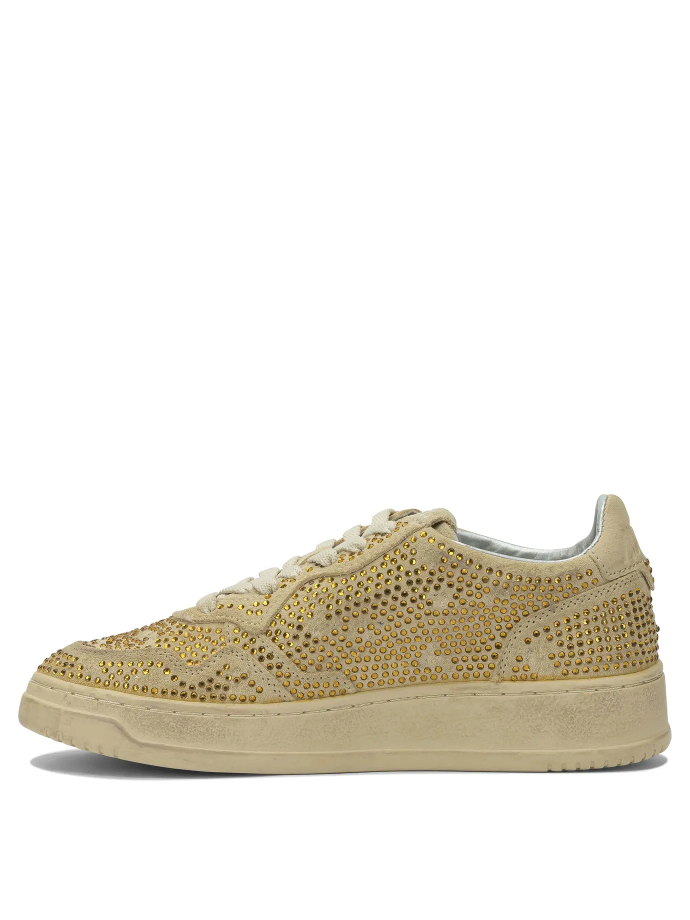 Medalist Low Crystal Sneakers & Slip-On Beige sold by Wanan Luxury product image thumbnail 3