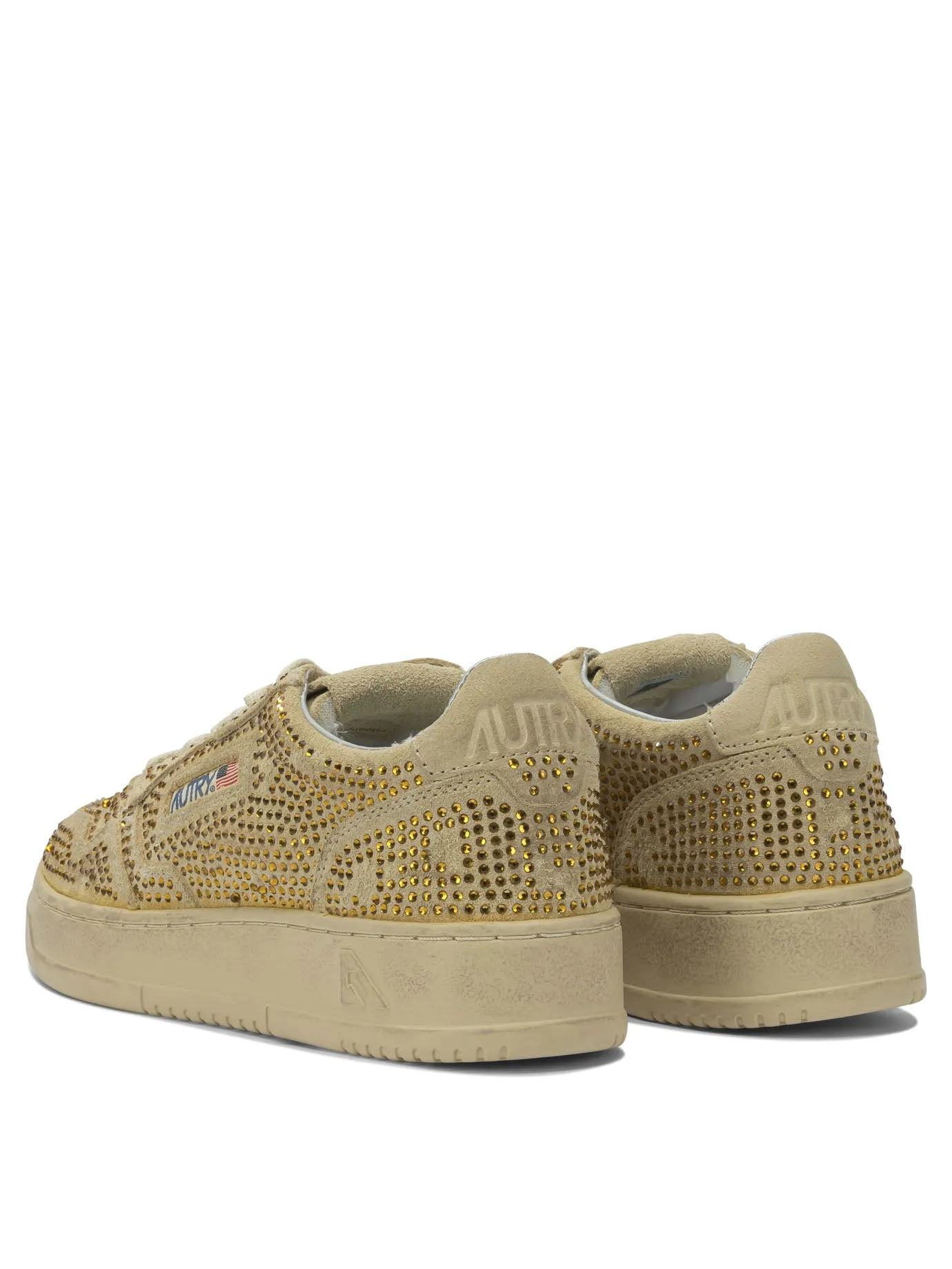 Medalist Low Crystal Sneakers & Slip-On Beige sold by Wanan Luxury product image thumbnail 4