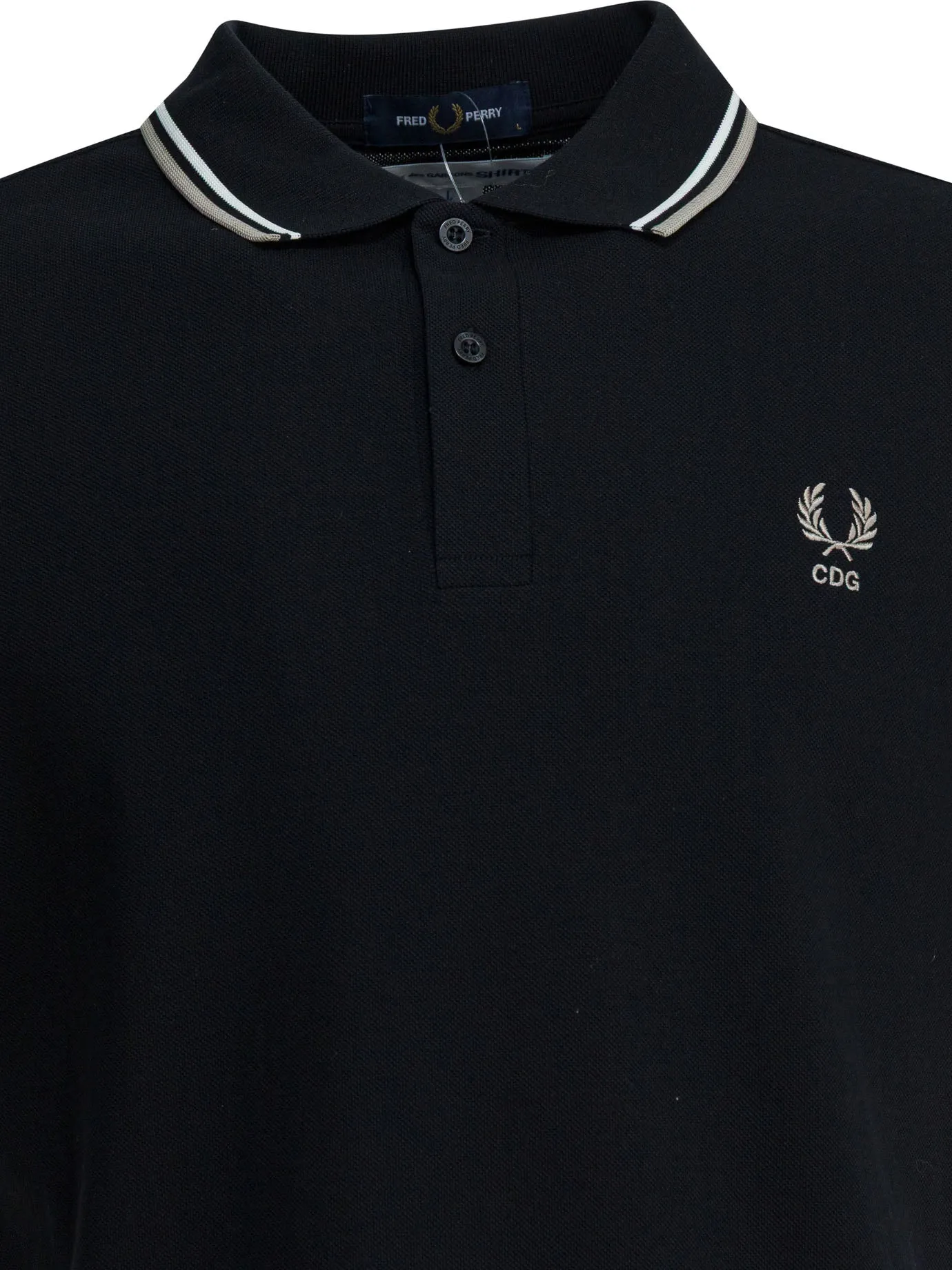 Comme Des GarçOns X Fred Perry Polo Shirts Black sold by Wanan Luxury product image thumbnail 3