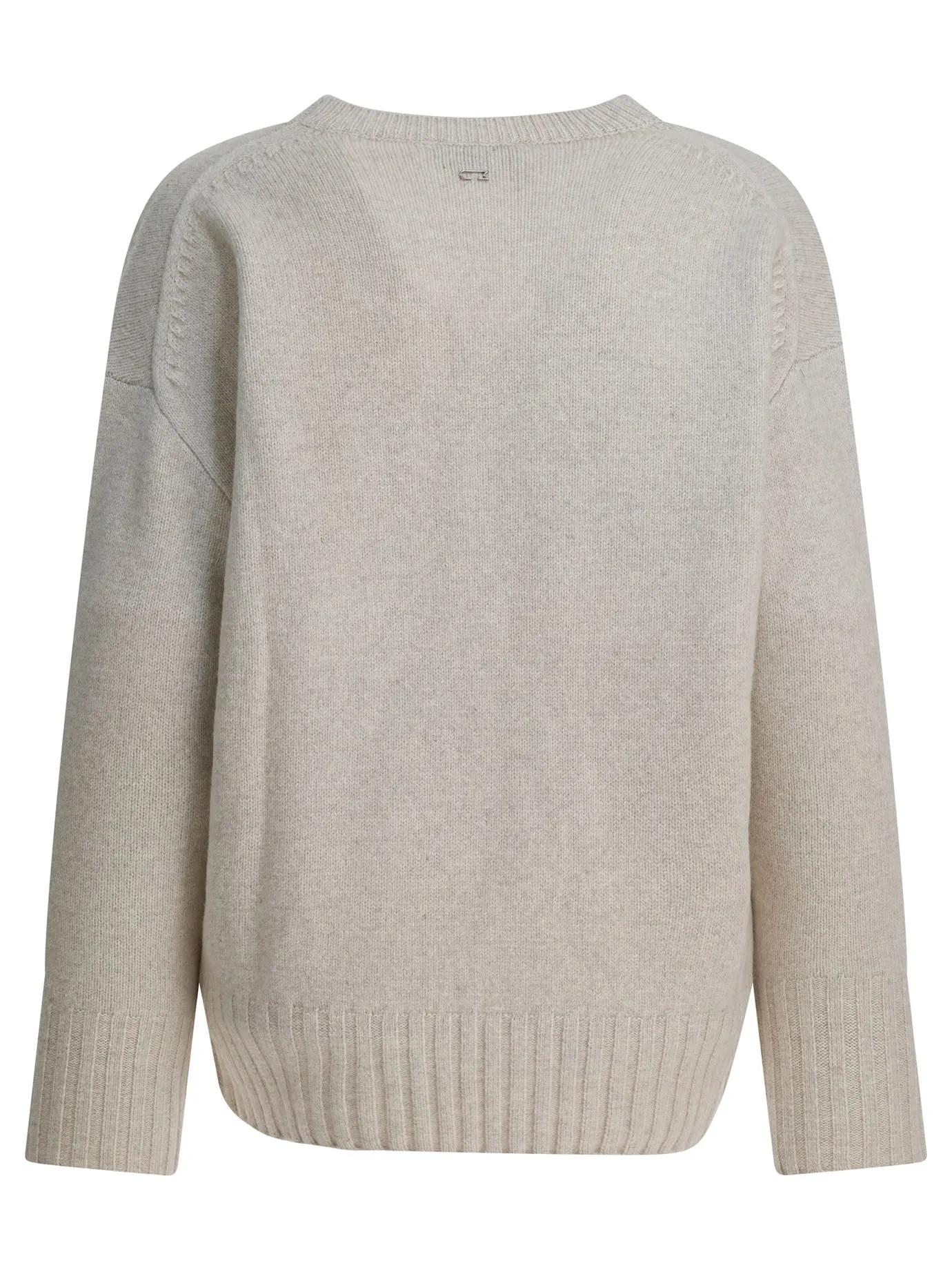 Wool And Cashmere V-Neck Sweater Knitwear White sold by Wanan Luxury product image thumbnail 2