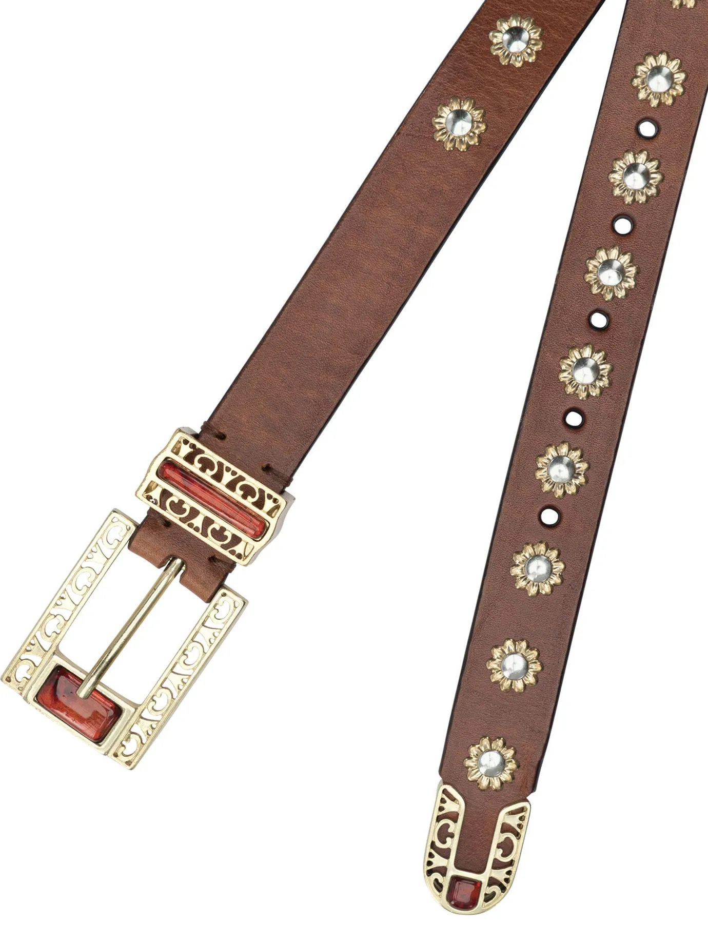Belt With Embroidery Belts Brown sold by Wanan Luxury product image thumbnail 2