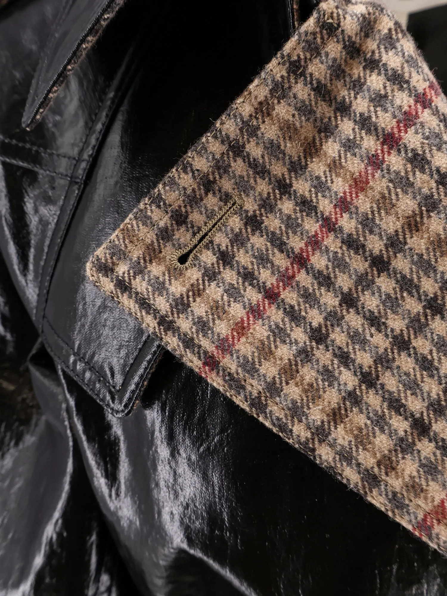 Coated Linen Trench With Wool Blend Details sold by Wanan Luxury product image thumbnail 3