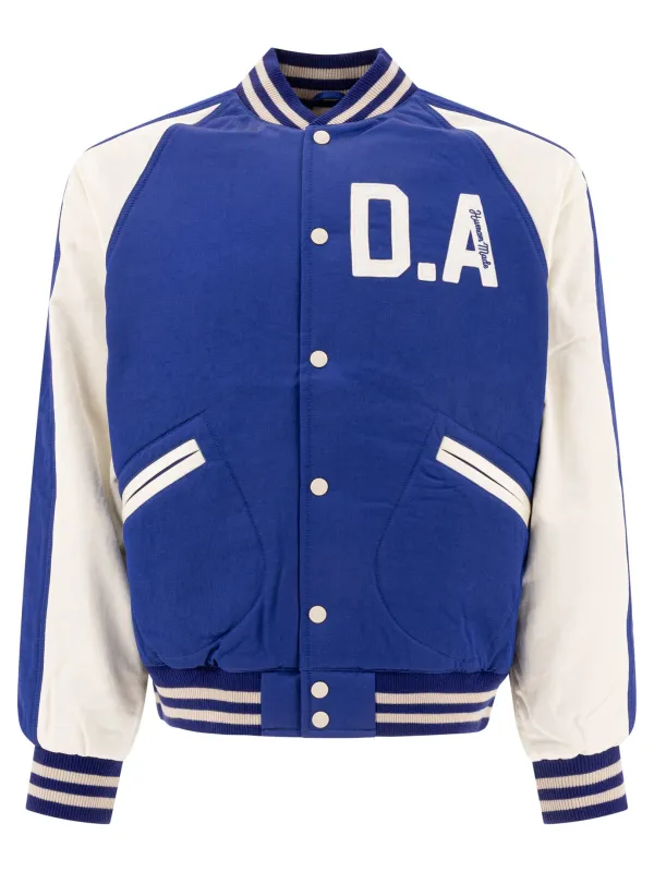 Vintage Style Bomber Jacket Jackets And Coats Blue sold by Wanan Luxury