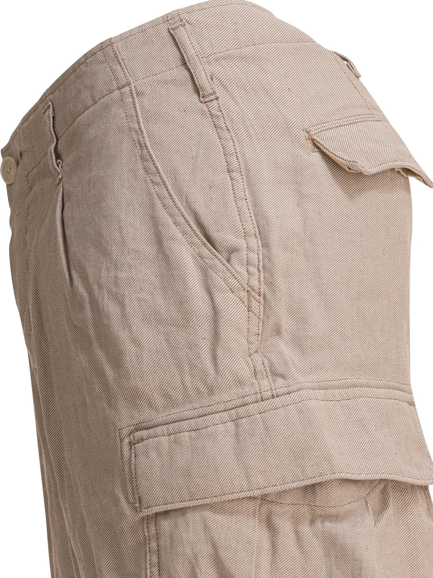Linen Cargo Shorts Beige sold by Wanan Luxury product image thumbnail 4