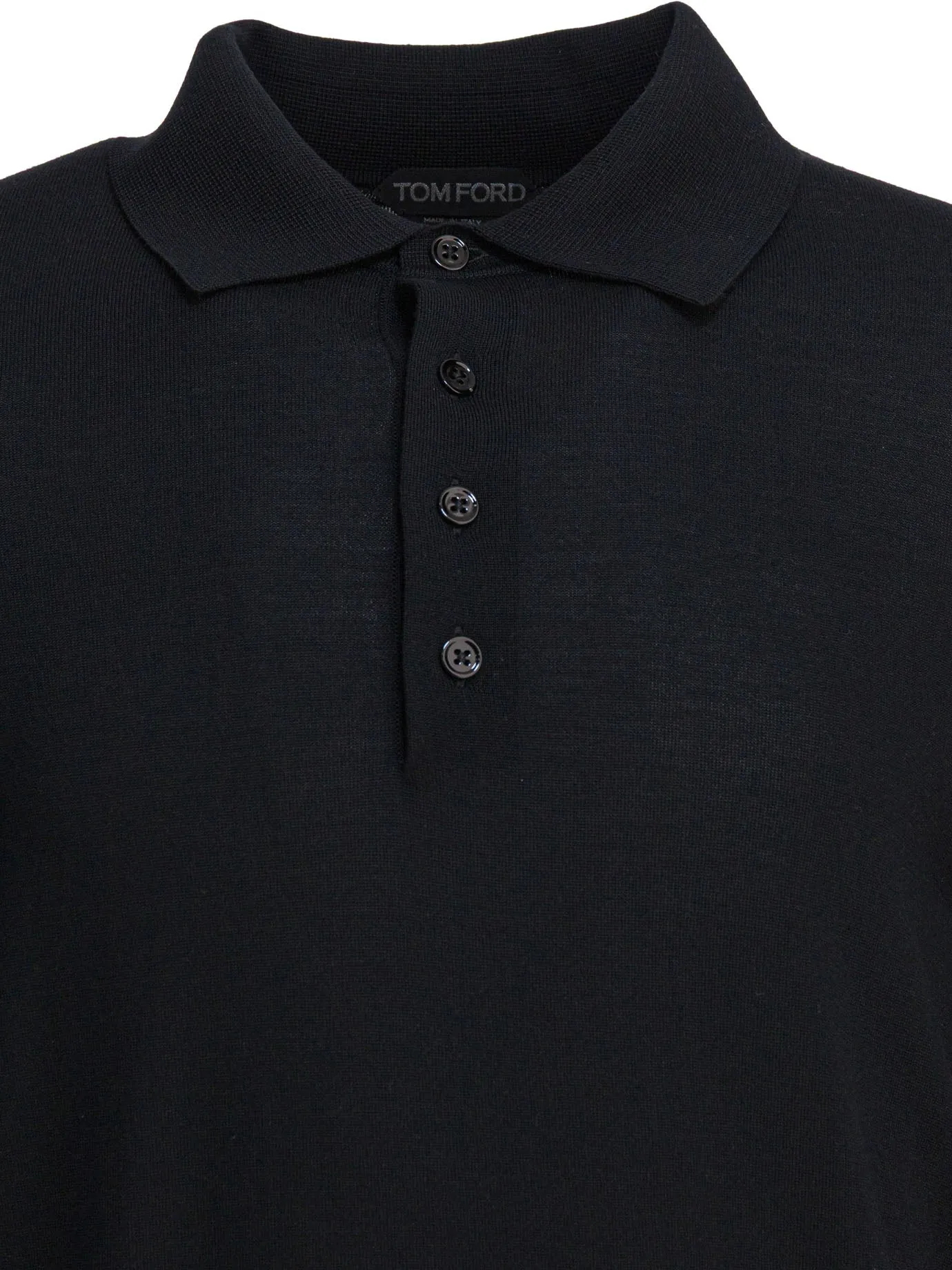 Long-Sleeved Polo Shirt Polo Shirts Black sold by Wanan Luxury product image thumbnail 3