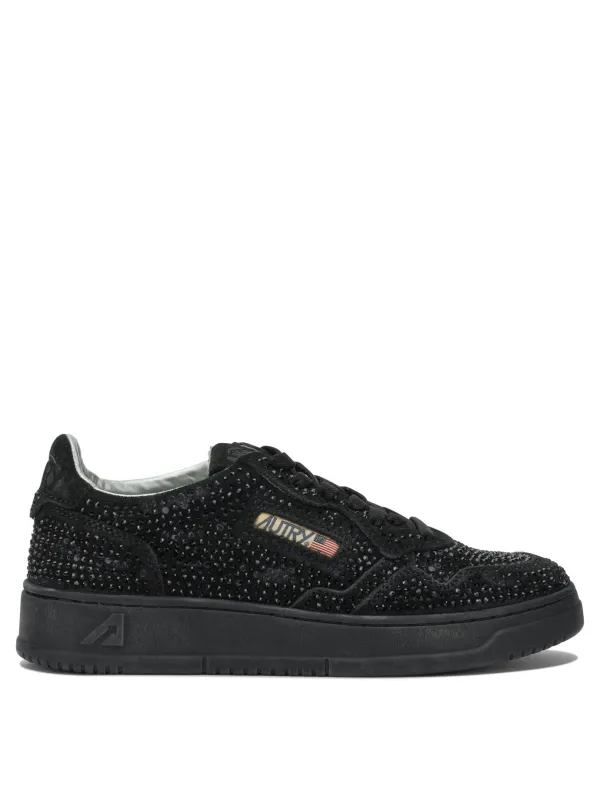 Medalist Low Crystal Sneakers & Slip-On Black sold by Wanan Luxury