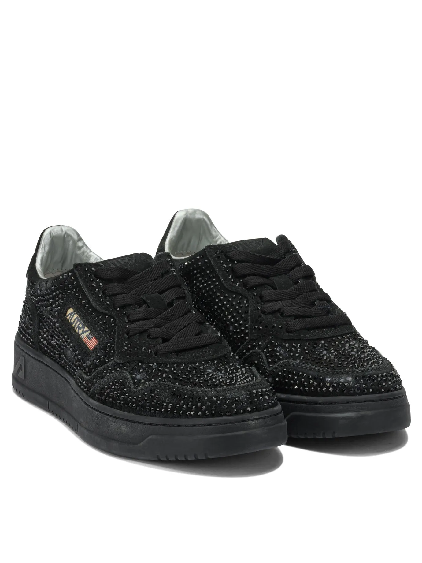 Medalist Low Crystal Sneakers & Slip-On Black sold by Wanan Luxury product image thumbnail 2