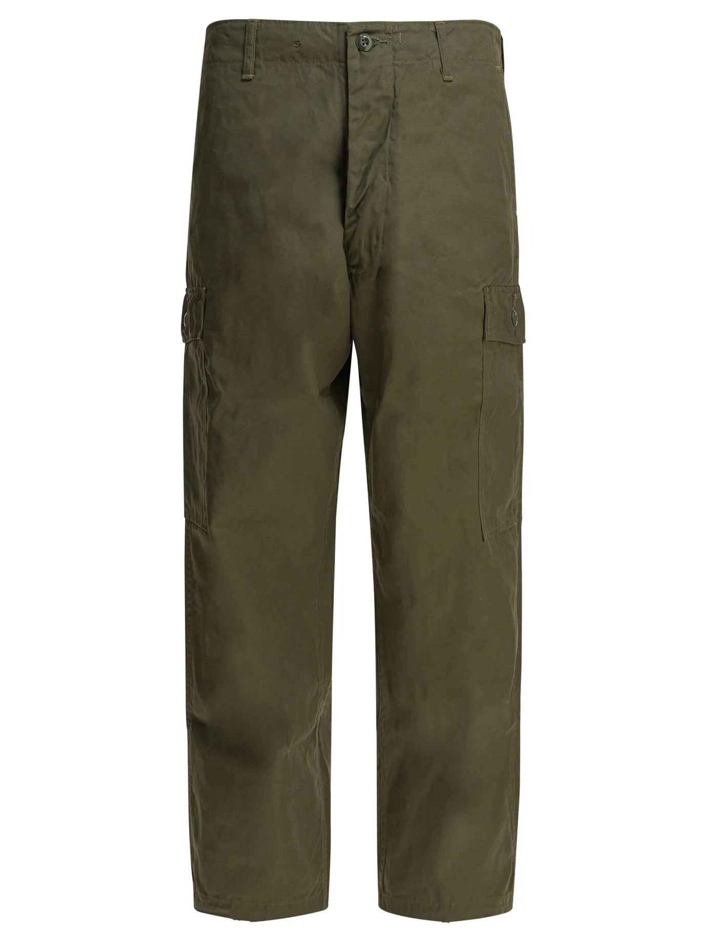 Cotton Poplin Cargo Pants Trousers Green sold by Wanan Luxury
