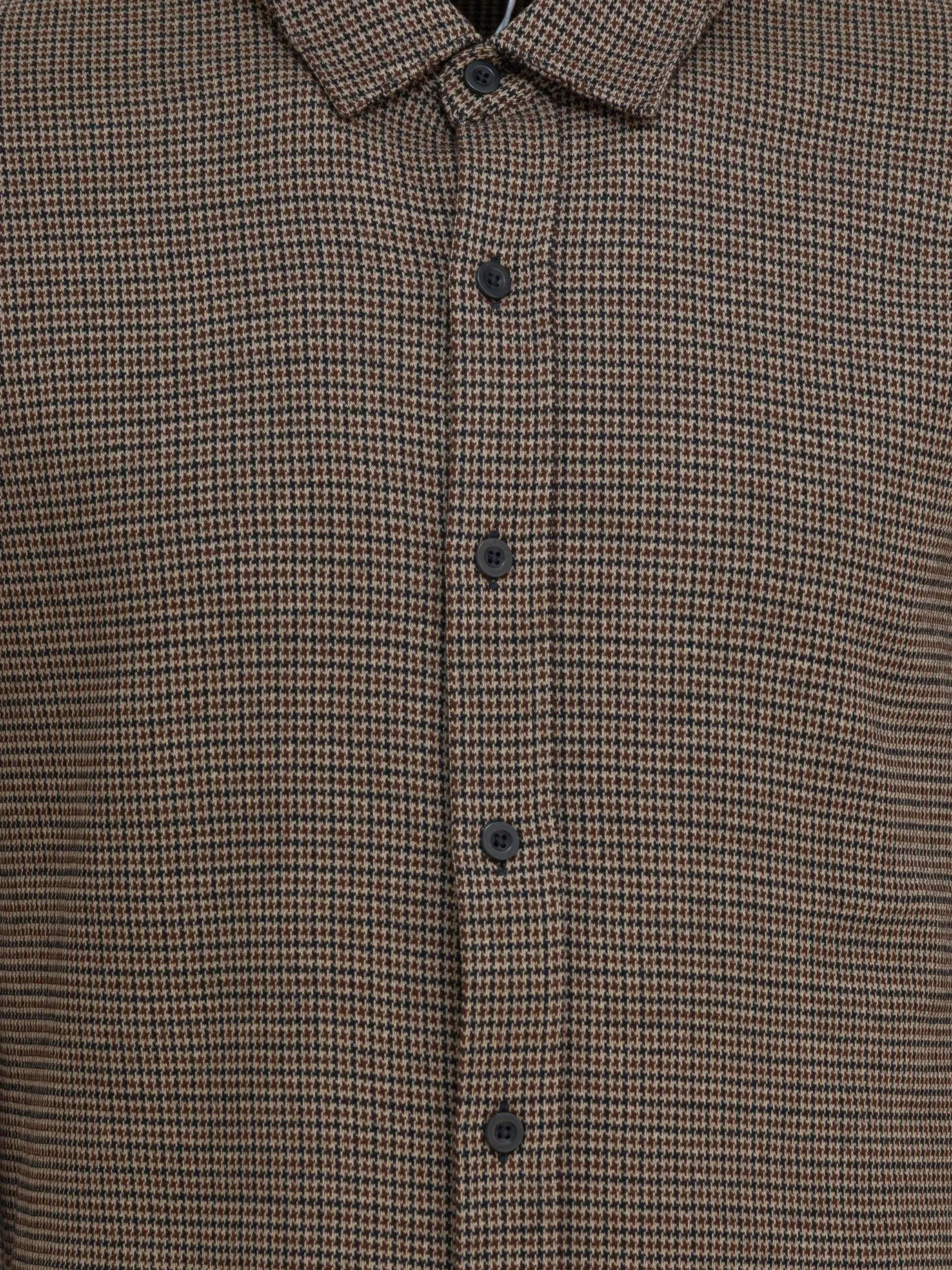Houndstooth Shirt Shirts Brown sold by Wanan Luxury product image thumbnail 3