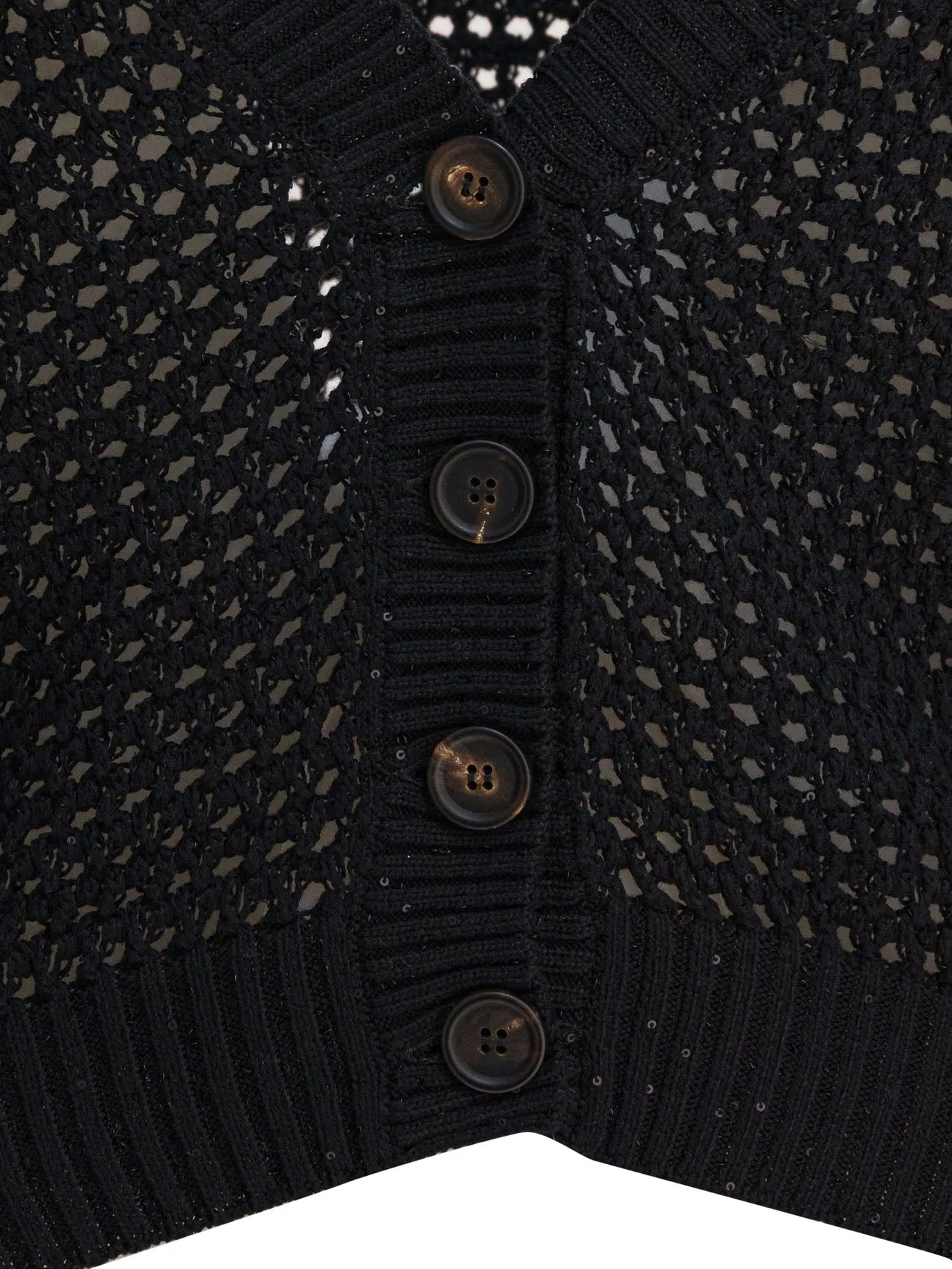 Cotton Cardigan Knitwear Black sold by Wanan Luxury product image thumbnail 3