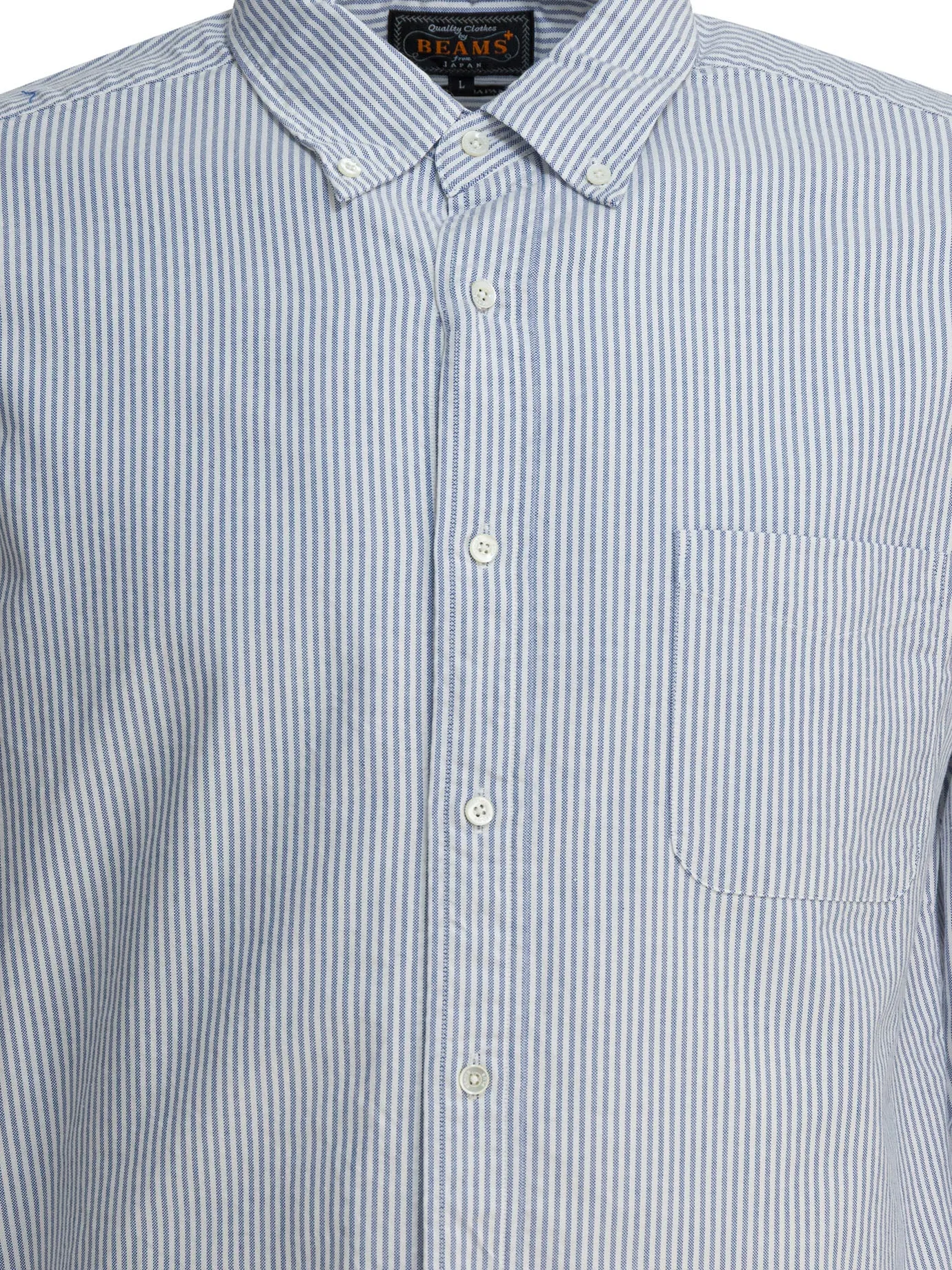 Cotton Striped Shirt Shirts Blue sold by Wanan Luxury product image thumbnail 3