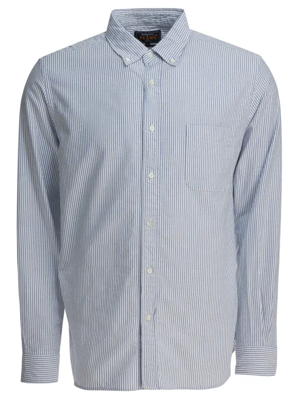 Cotton Striped Shirt Shirts Blue sold by Wanan Luxury