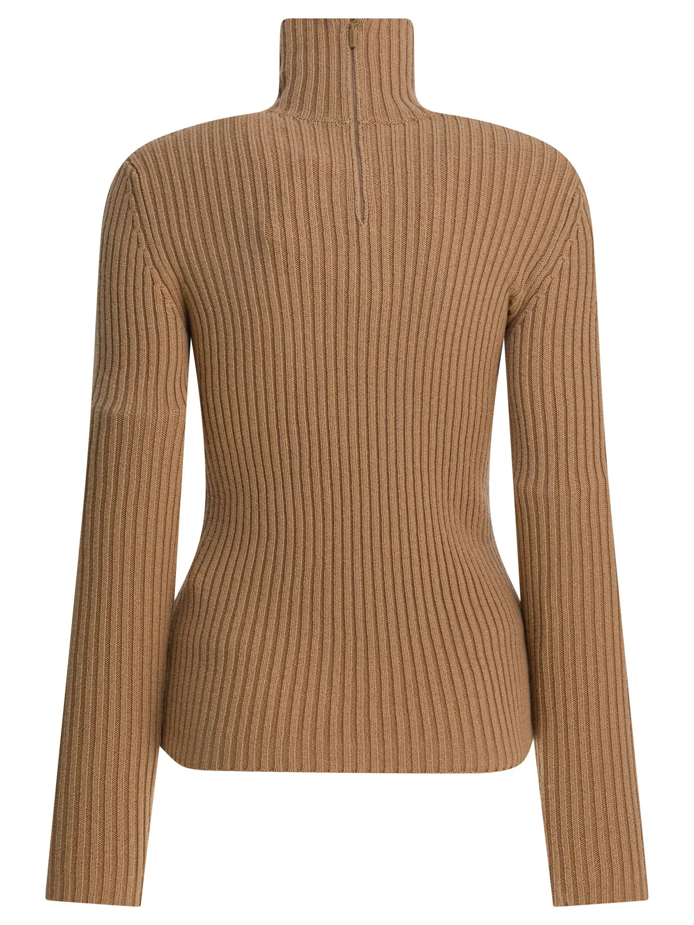 Wool And Cashmere Turtleneck Sweater Knitwear Beige sold by Wanan Luxury product image thumbnail 2