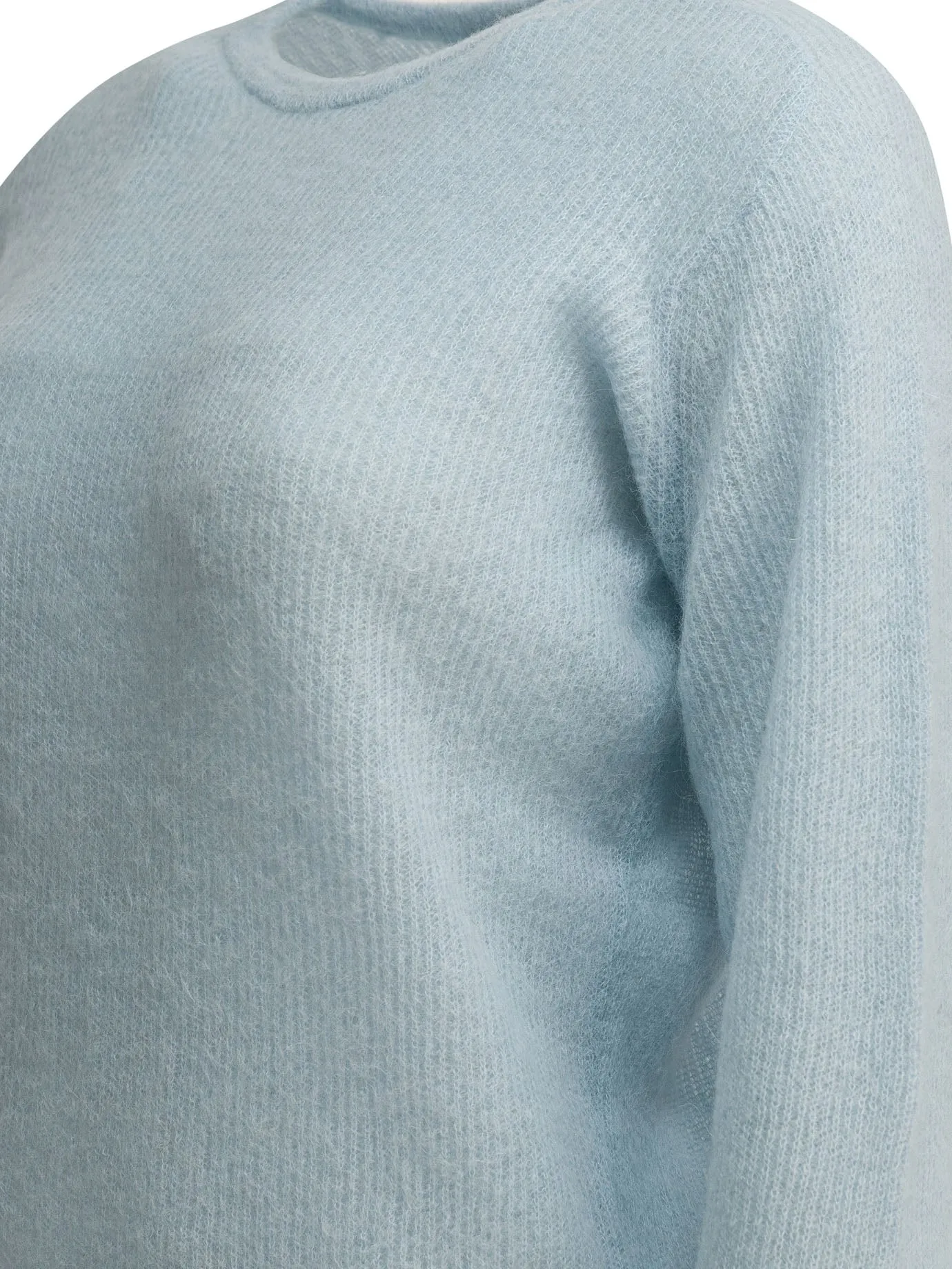 Alpaca Crewneck Sweater Knitwear Light Blue sold by Wanan Luxury product image thumbnail 4