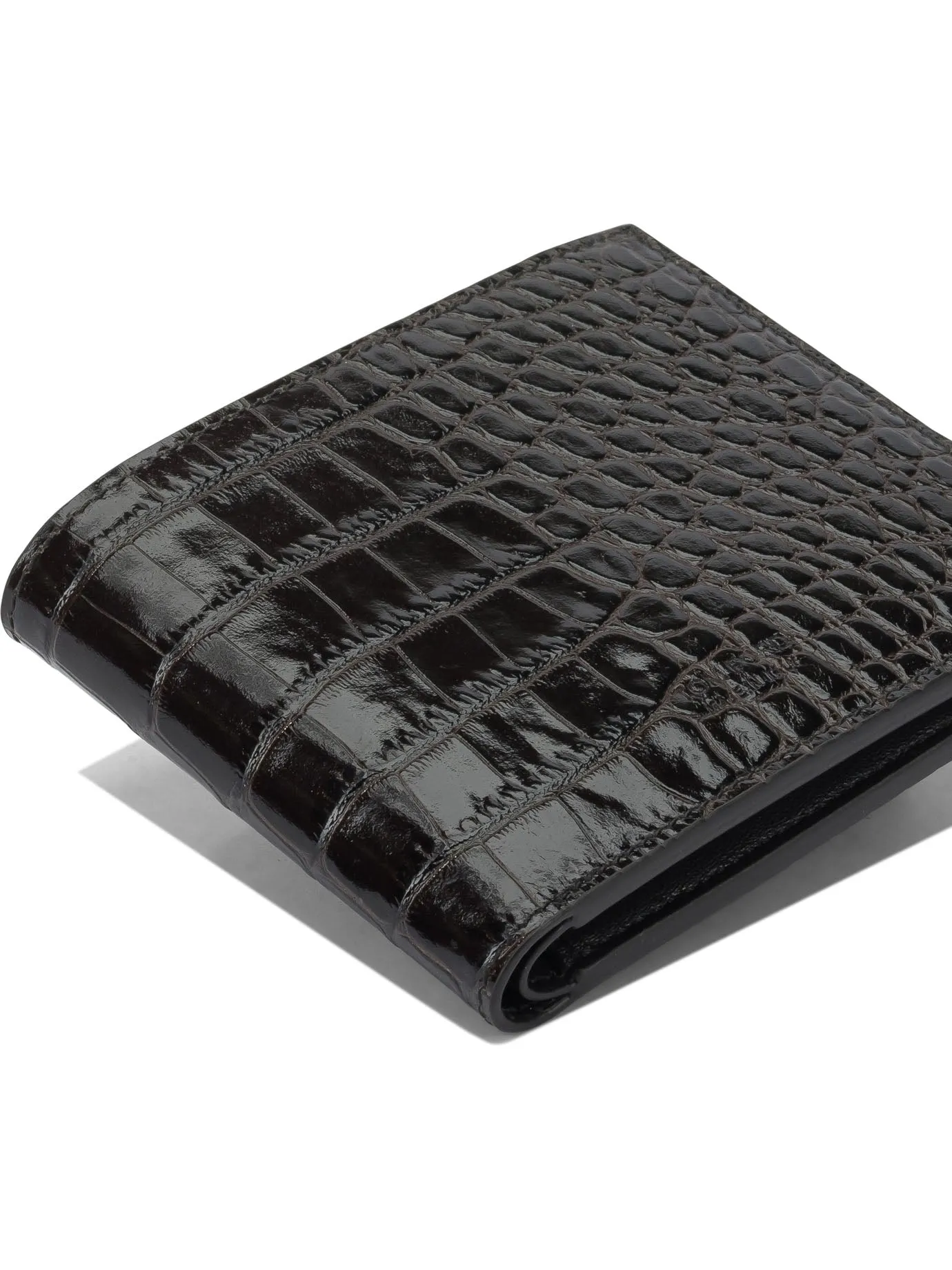 Crocodile Print Leather Wallet Wallets & Card Holders Brown sold by Wanan Luxury product image thumbnail 4