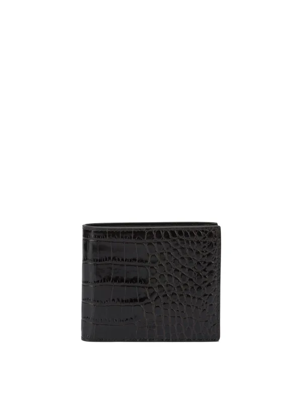 Crocodile Print Leather Wallet Wallets & Card Holders Brown sold by Wanan Luxury