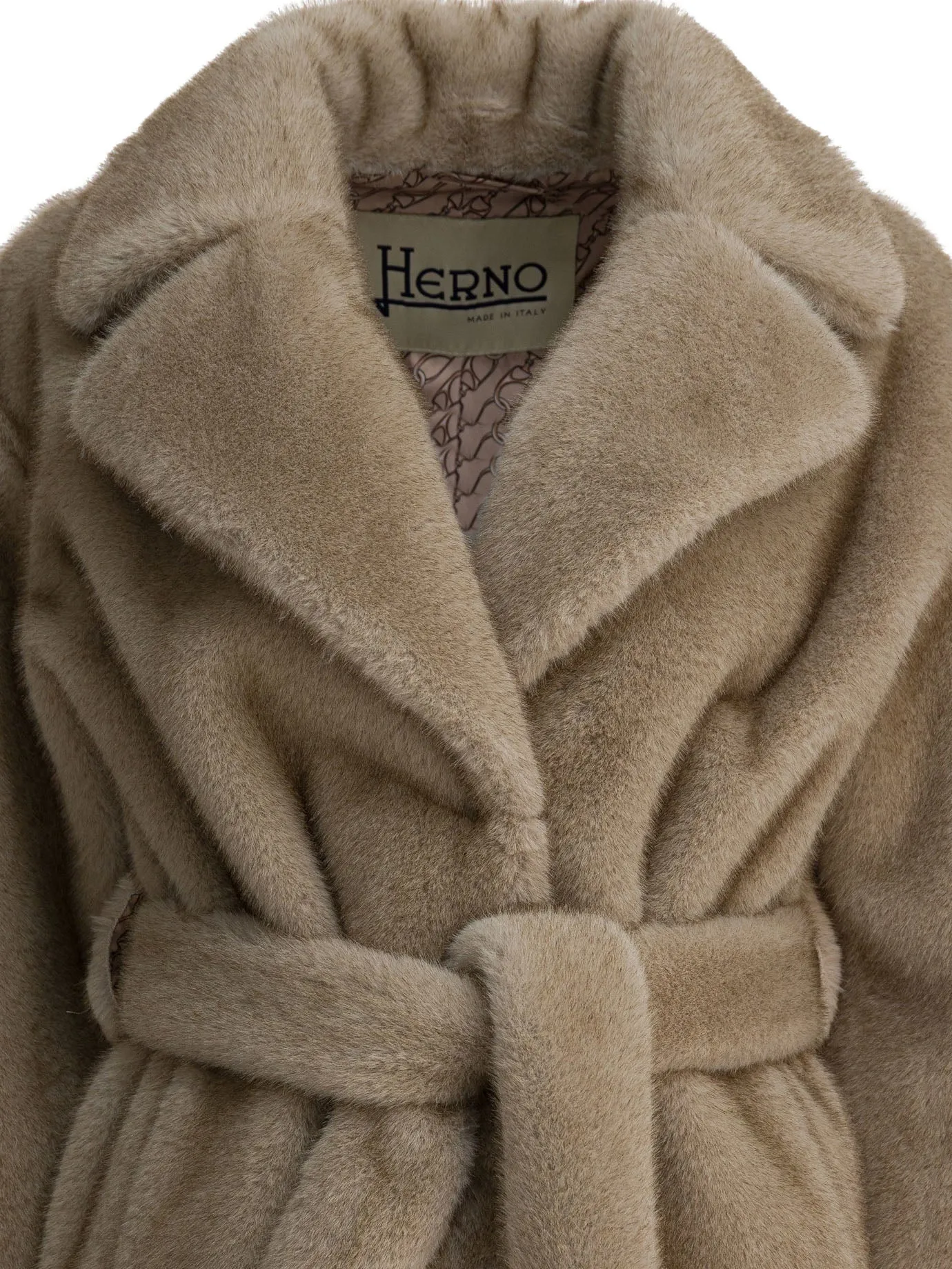 Faux Fur Coat Jackets And Coats Beige sold by Wanan Luxury product image thumbnail 3