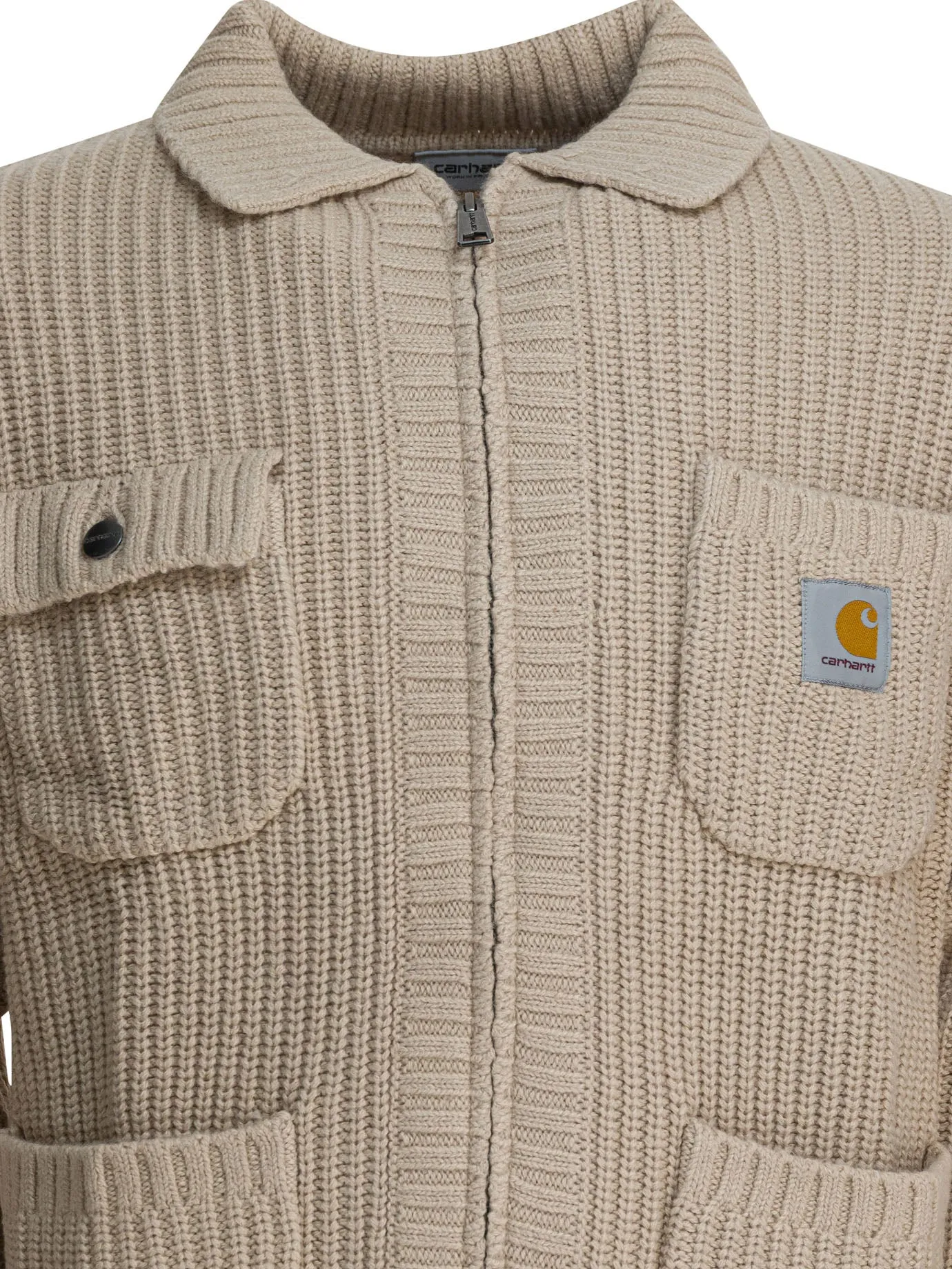 Chore Knit Jackets And Coats Beige sold by Wanan Luxury product image thumbnail 3