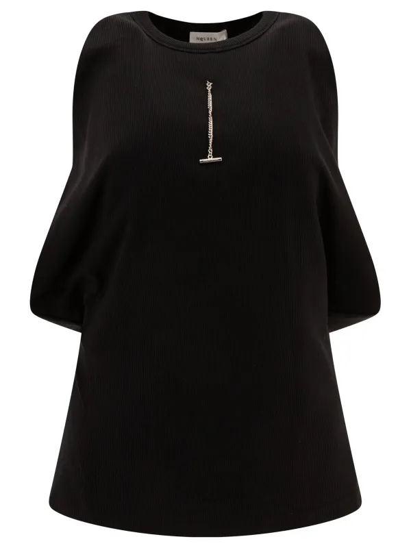 Ribbed Top Tops Black sold by Wanan Luxury