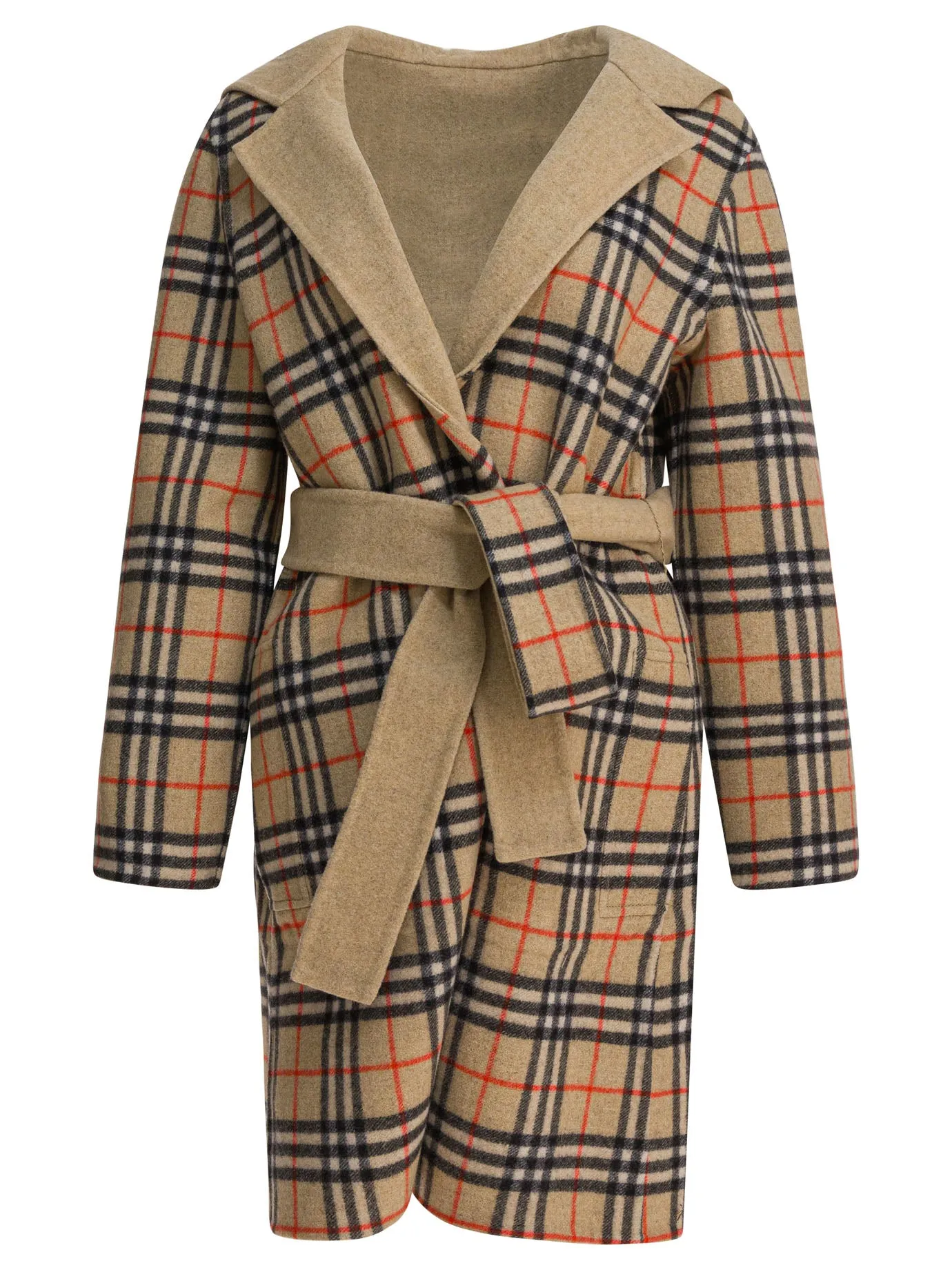 Reversible Wool Coat Jackets And Coats Beige sold by Wanan Luxury product image thumbnail 2