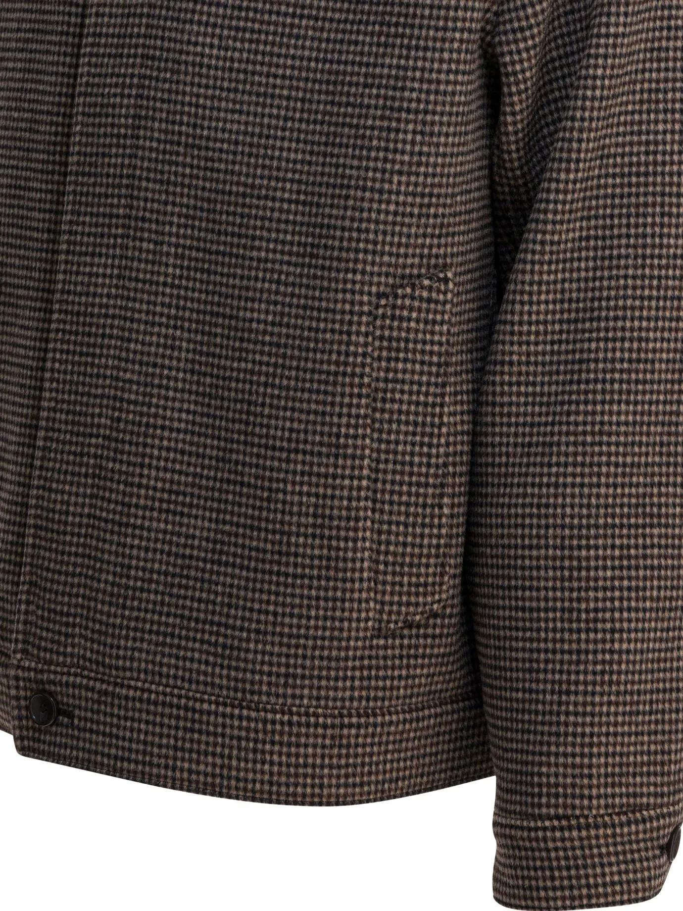 Houndstooth Overshirt Jacket Jackets And Coats Brown sold by Wanan Luxury product image thumbnail 4
