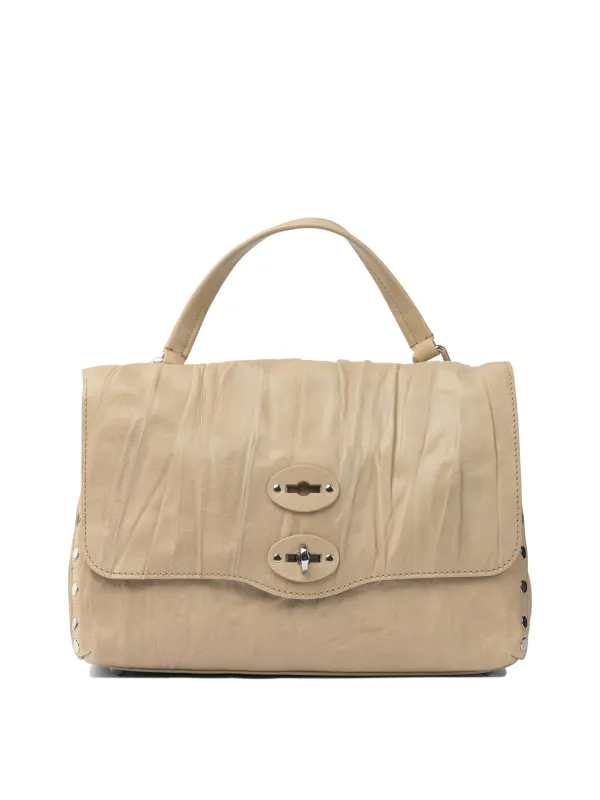 Postina Plissé Handbags Beige sold by Wanan Luxury