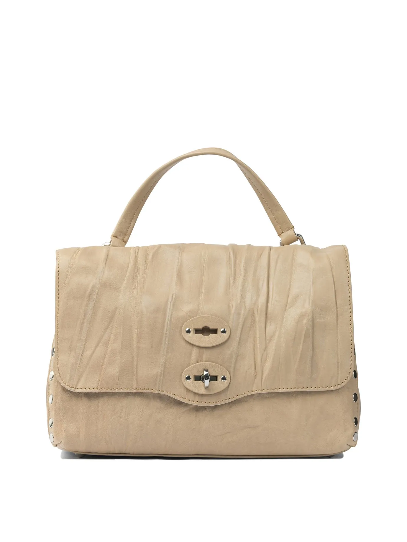 Postina Plissé Handbags Beige sold by Wanan Luxury