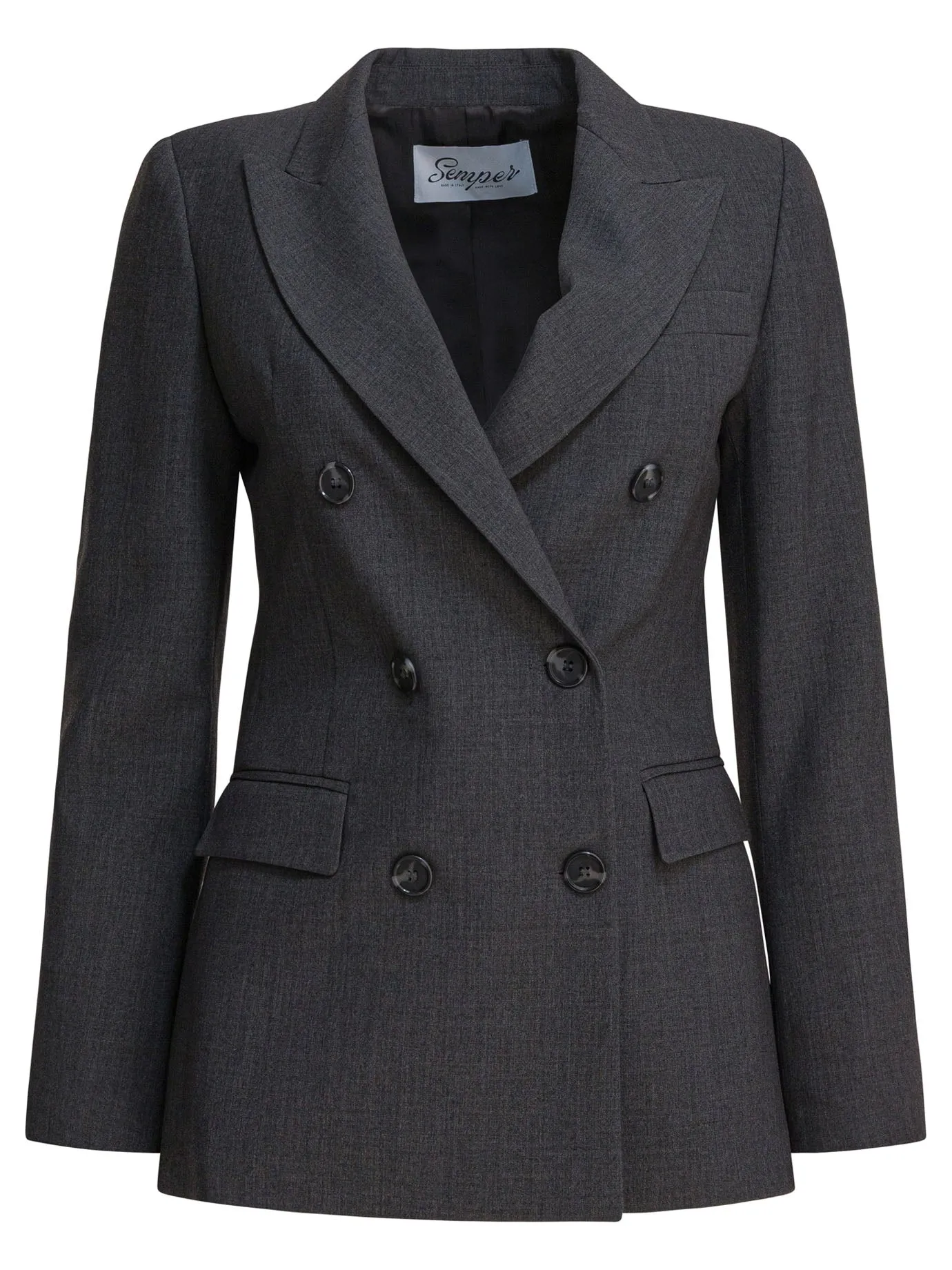 Balzer Double-Breasted Jackets And Coats Grey sold by Wanan Luxury