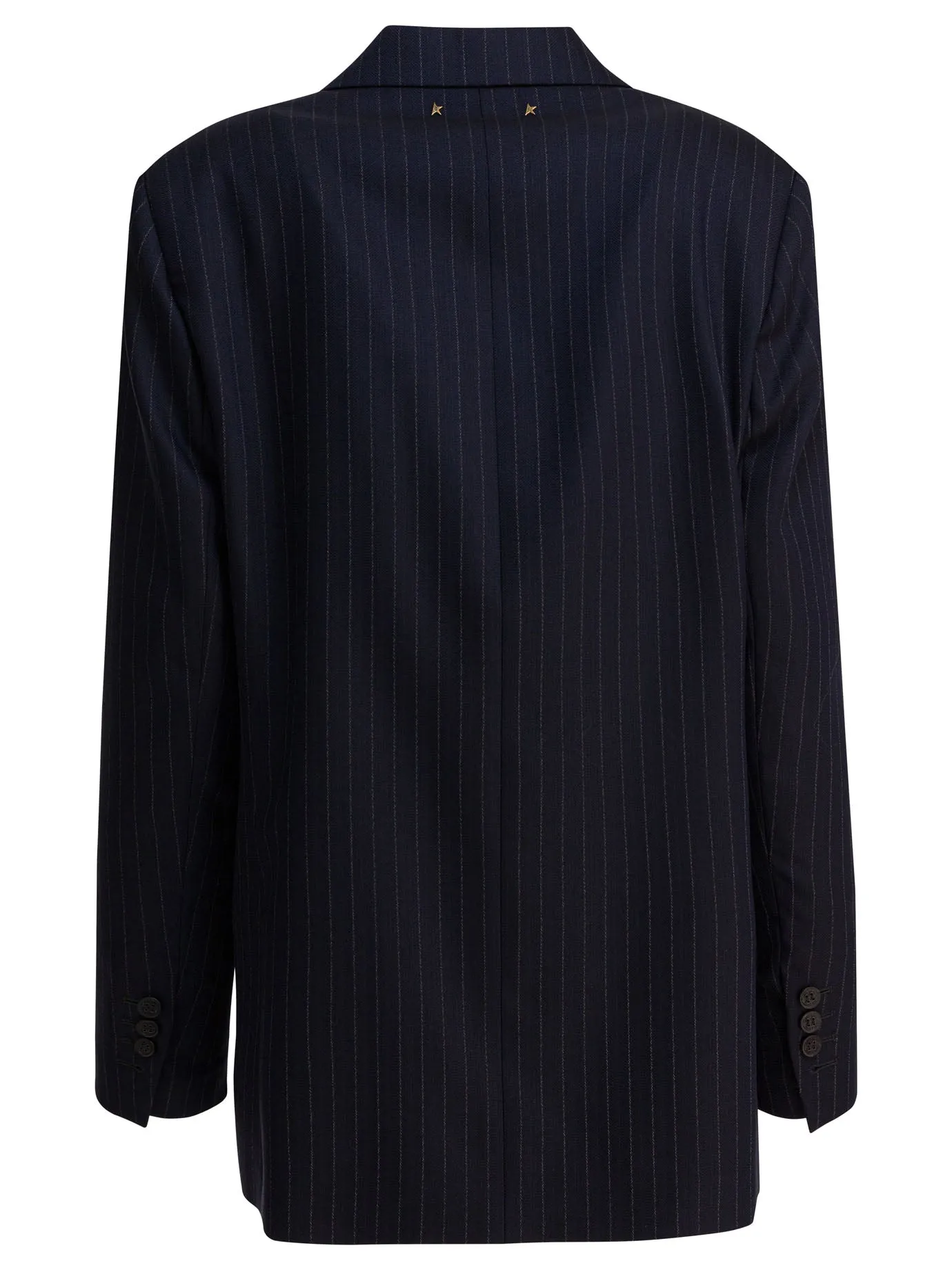 Single-Breasted Pinstripe Blazer Jacket Jackets And Coats Blue sold by Wanan Luxury product image thumbnail 2