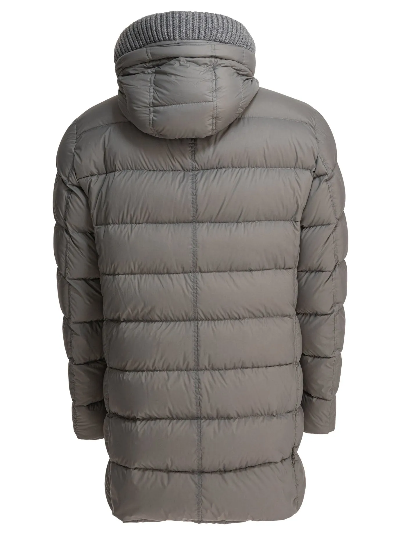 Long Down Jacket With Hood Jackets And Coats Grey sold by Wanan Luxury product image thumbnail 2