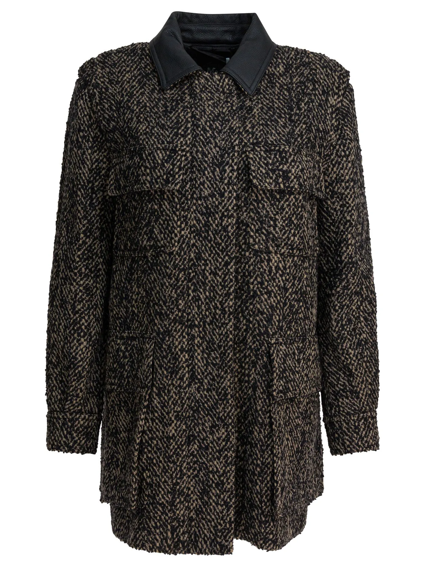 Tweed Wool Coat Jackets And Coats Brown sold by Wanan Luxury