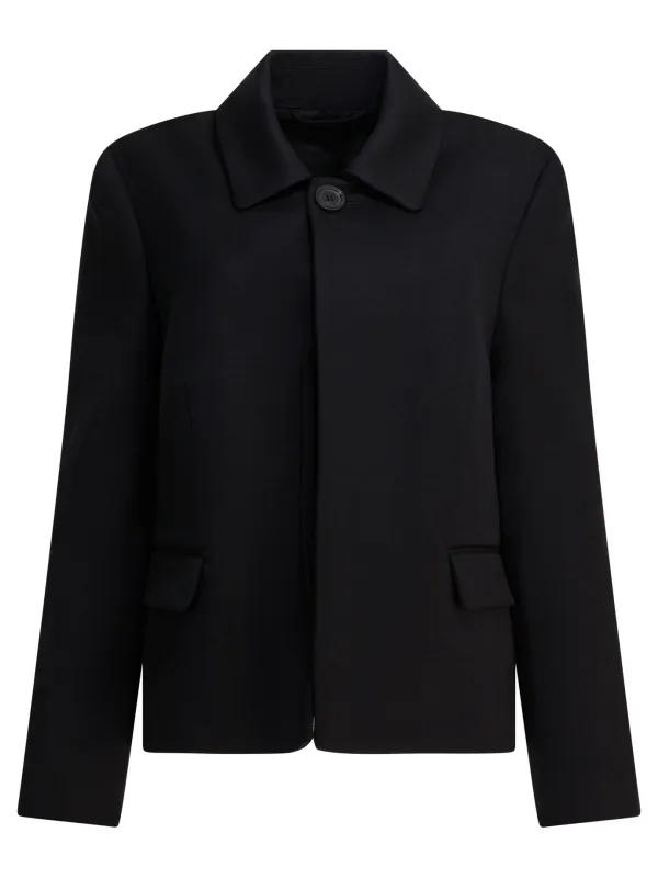Wool Jacket Jackets And Coats Black sold by Wanan Luxury