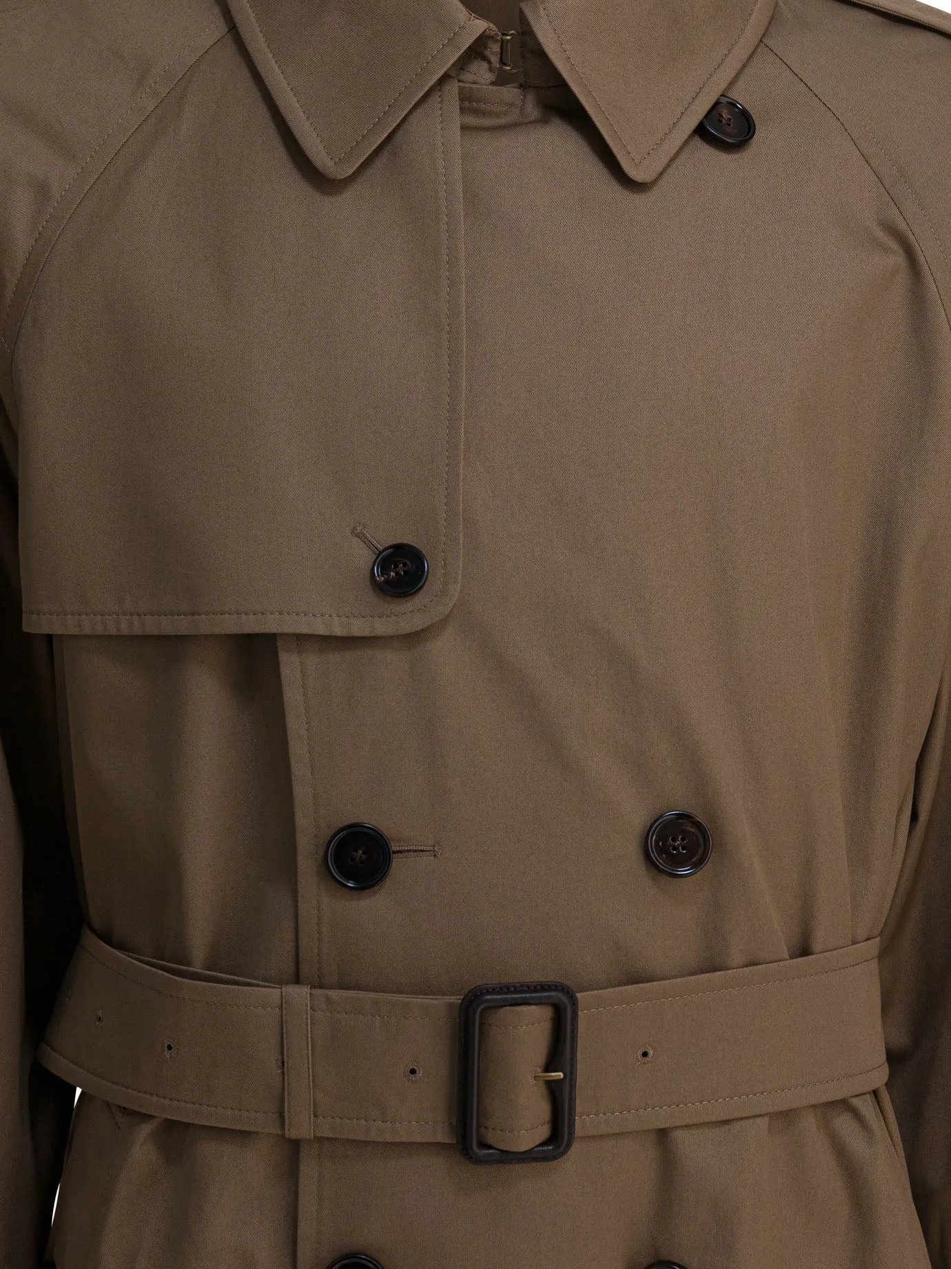 Long Gabardine Trench Coat Jackets And Coats Brown sold by Wanan Luxury product image thumbnail 3