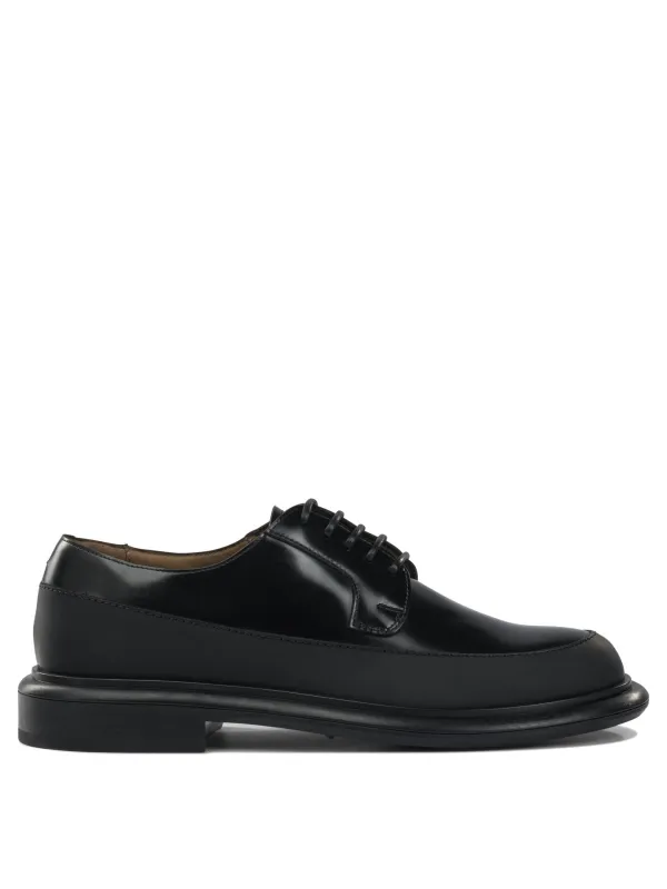 Leather Derby Lace-Ups Lace-Up Shoes Black sold by Wanan Luxury