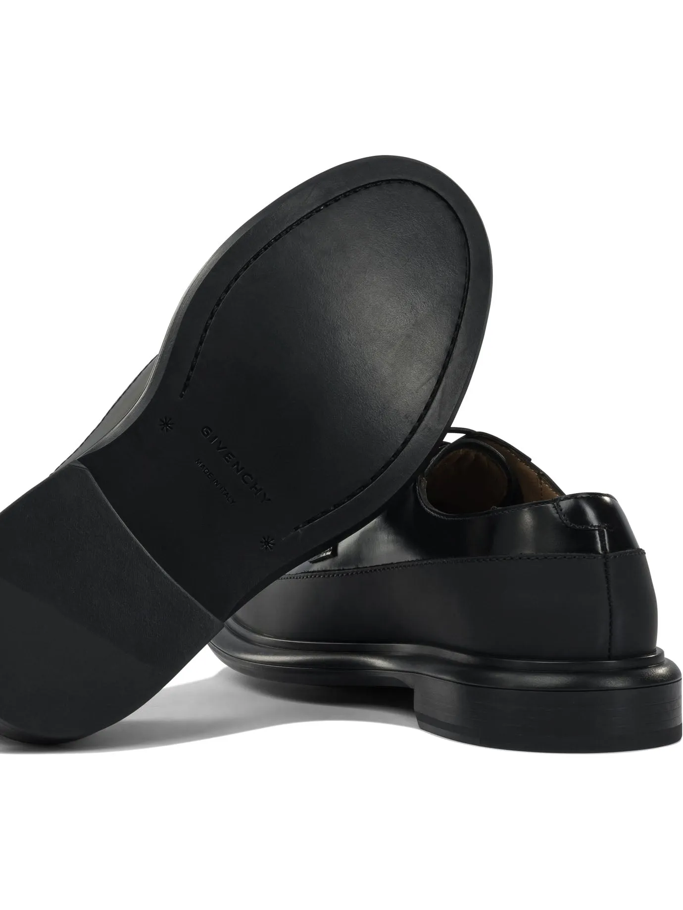 Leather Derby Lace-Ups Lace-Up Shoes Black sold by Wanan Luxury product image thumbnail 5