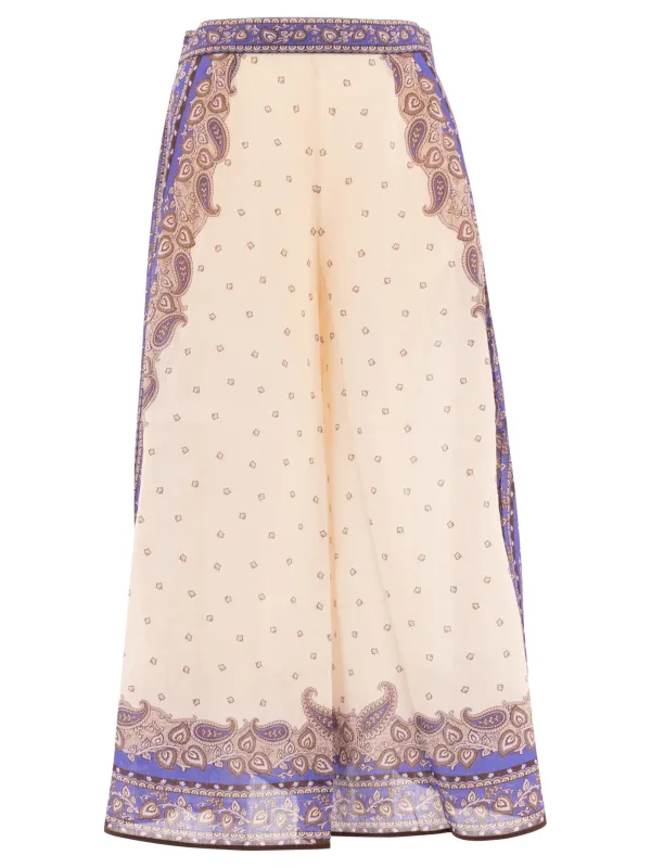 Maxine" Wide-Leg Pants Trousers Beige sold by Wanan Luxury